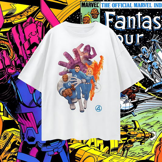 Vintage Like Galactus Fantastic 4 Graphic Oversized T Shirt
