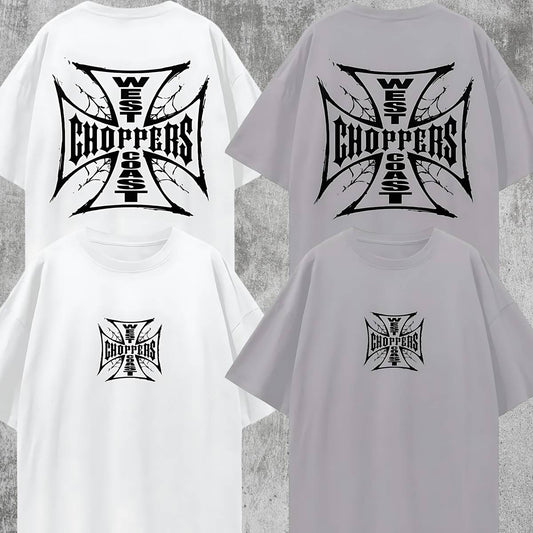 Vintage/Y2K Style West Coast Choppers Web Oversized T Shirt