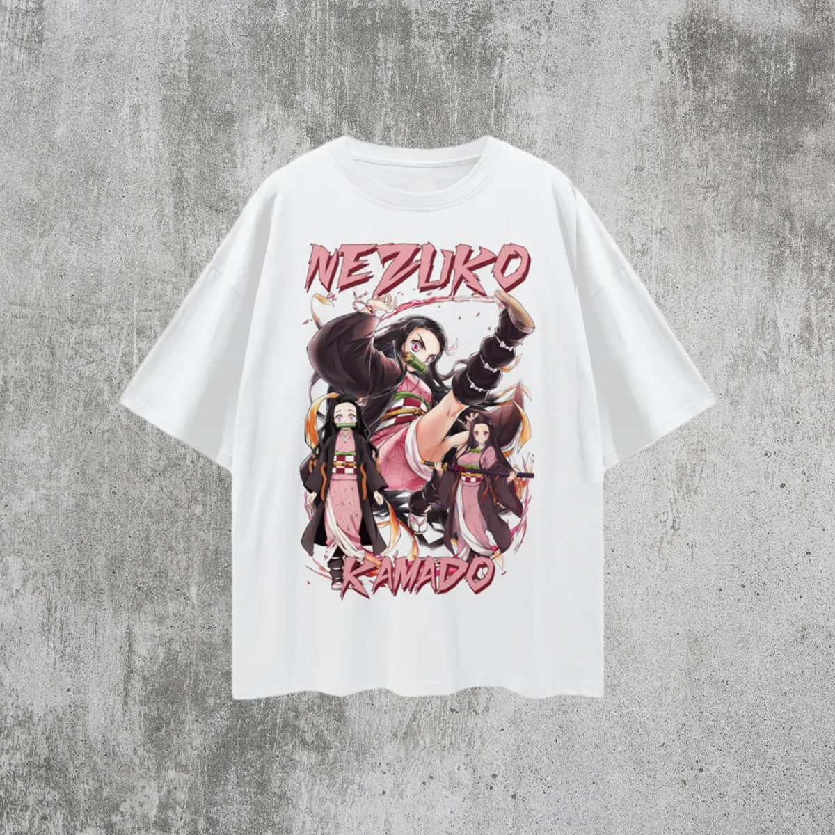 Vintage/Y2K Demon Slayer Anime Nezuko Oversized T Shirt