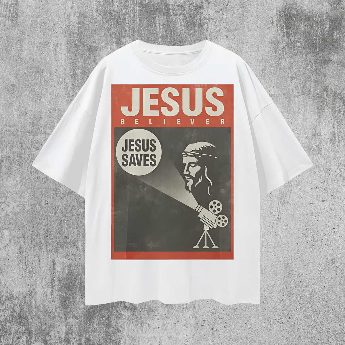 Religious Vintage/Y2K Jesus Believer Oversized T Shirt
