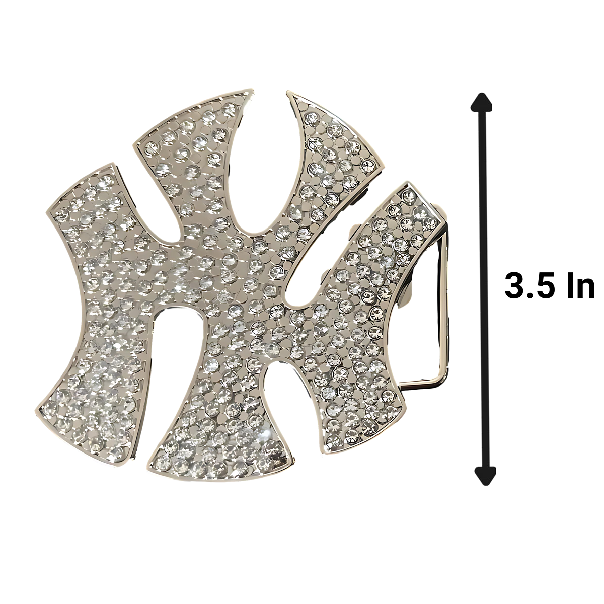 New York Rhinestone Belt Buckle