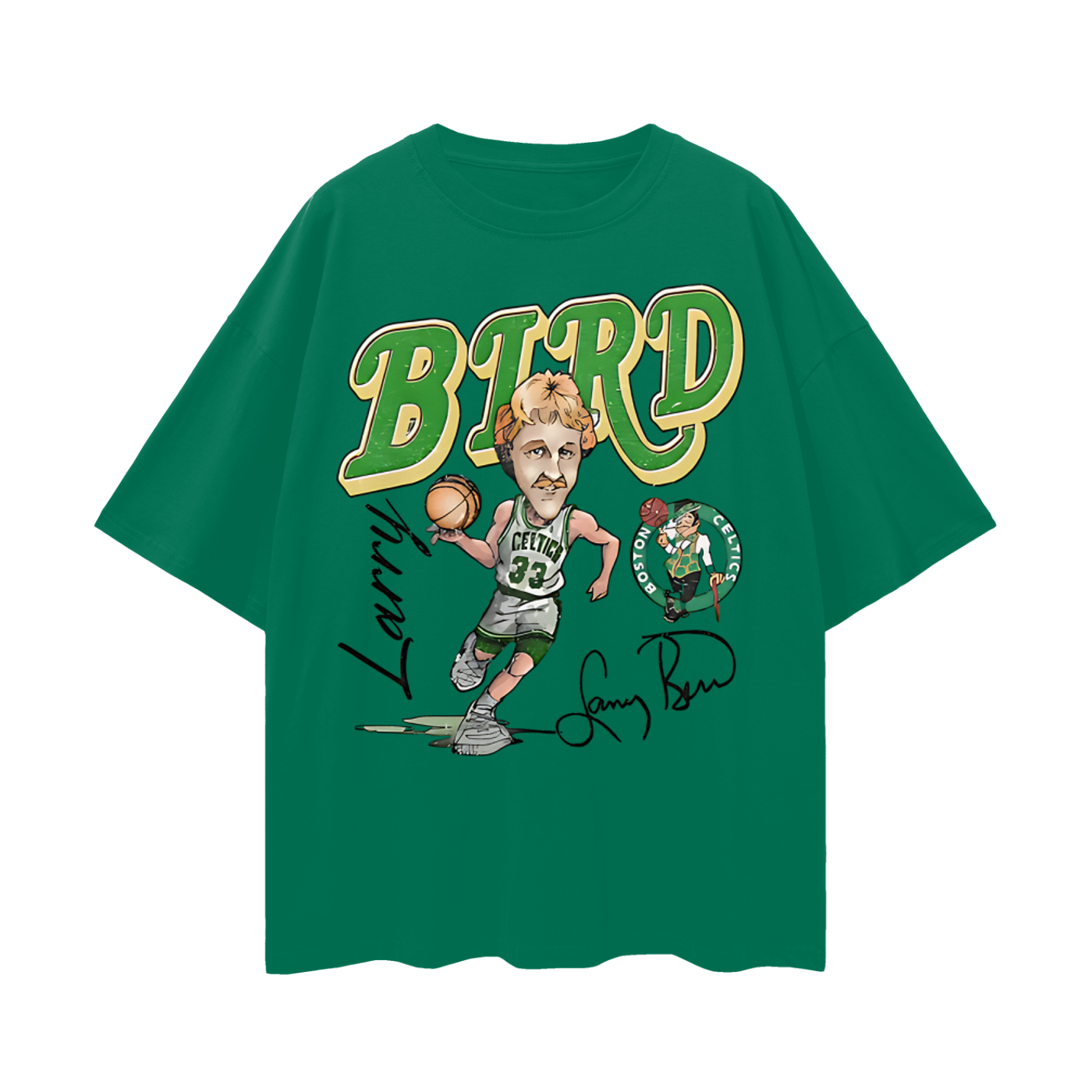 Vintage Like Larry Bird Throwback Graphic Oversized T Shirt