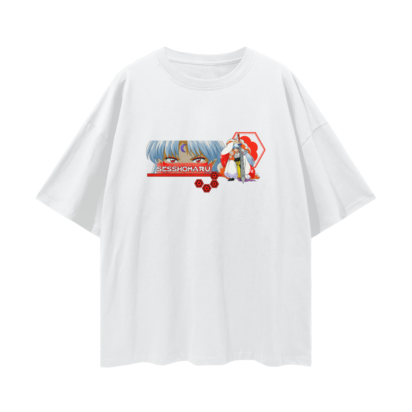 Vintage/Y2K InuYasha Anime Sesshomaru Oversized T Shirt