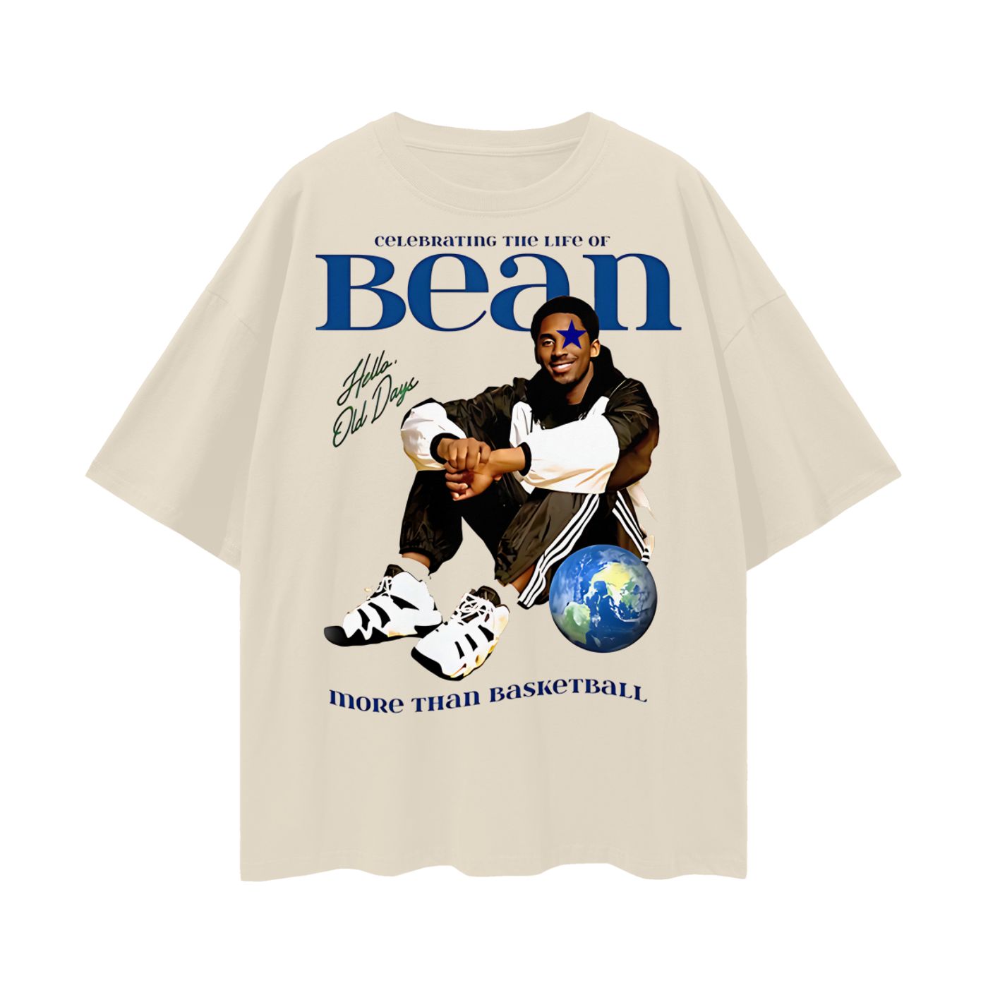 Vintage Like Kobe Bean Oversized T Shirt