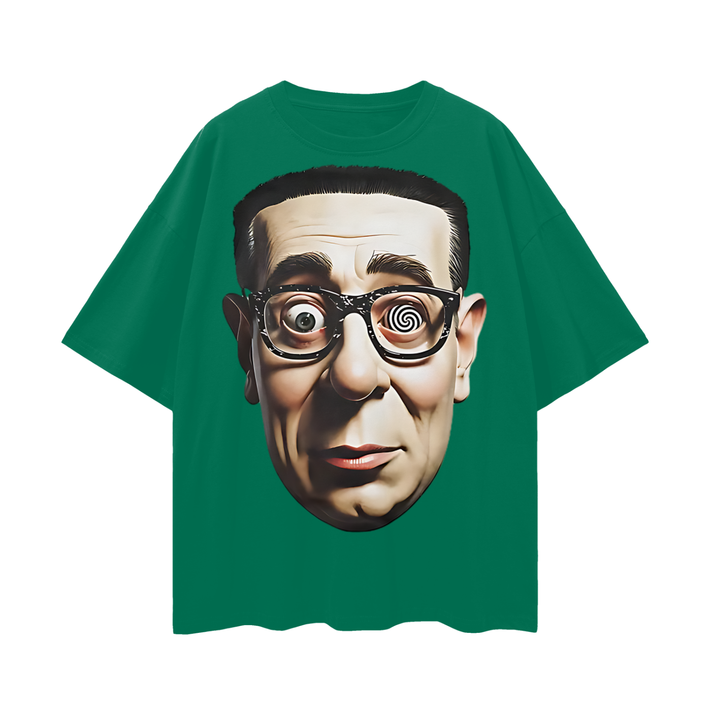 Vintage Like Big Head Old Man Graphic Oversized T Shirt