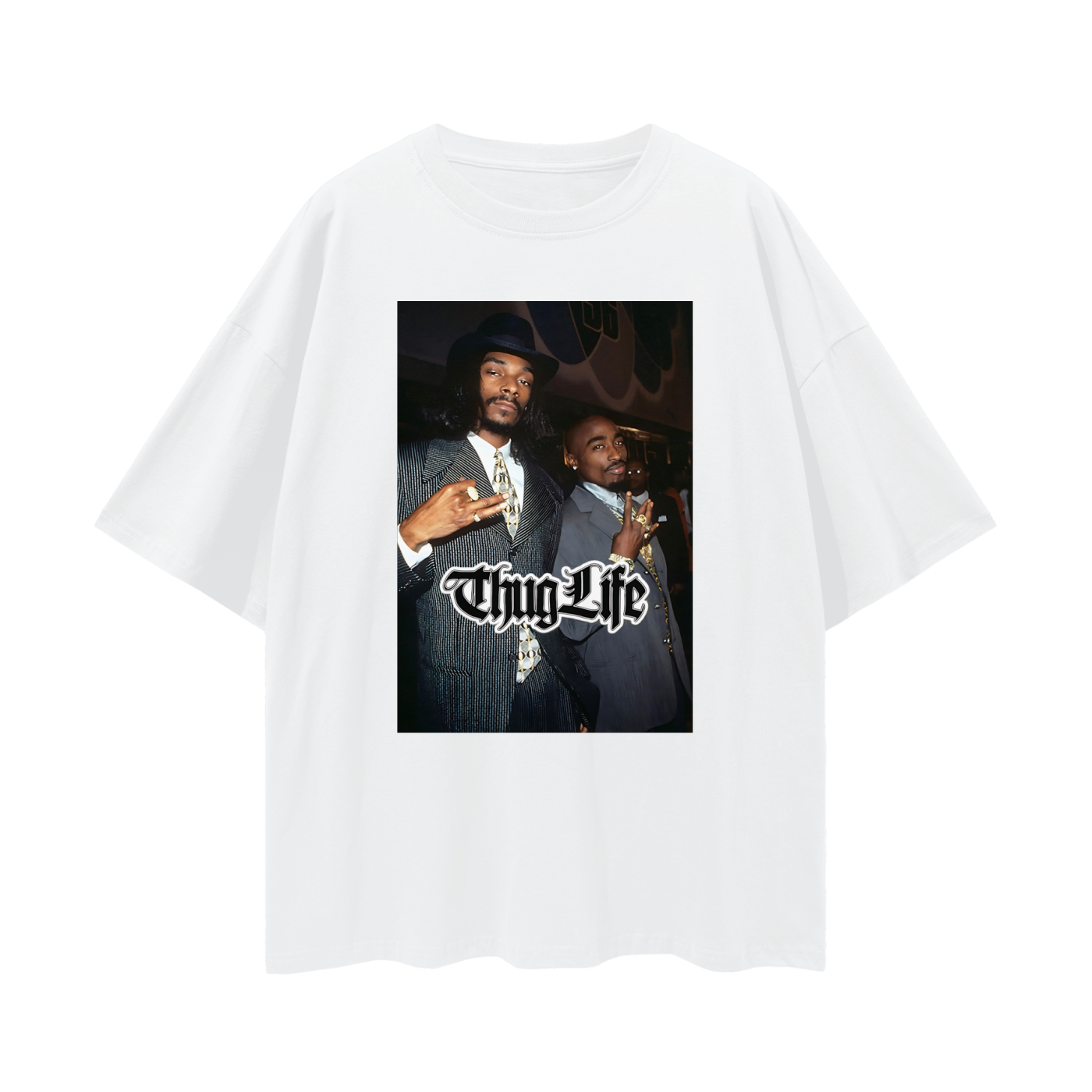 Snoop Dogg & Tupac Thug Life Oversized T Shirt