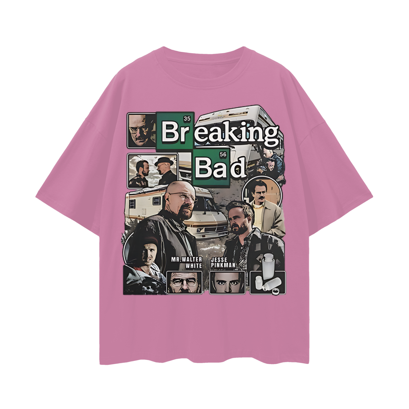 Funny Breaking Bad Vintage Like 90s Rap Graphic Oversized T Shirt