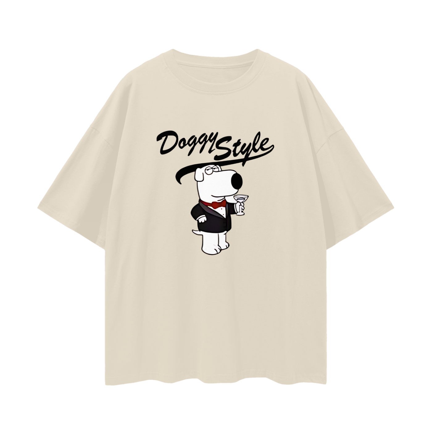 Funny Family Guy Doggy Style Brian Griffin Oversized T Shirt