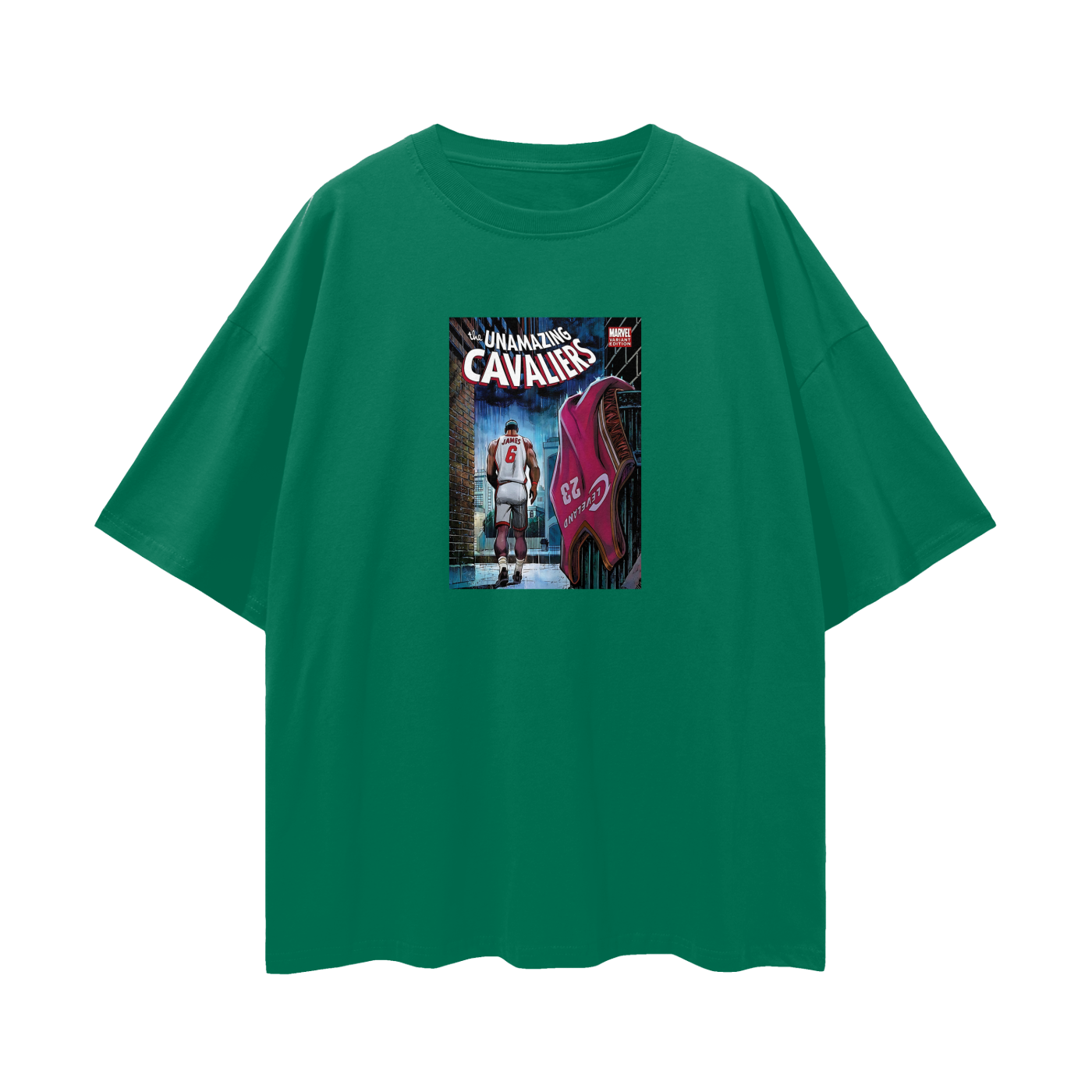 Lebron James Marvel Comic Cavaliers 90s Vintage Like Graphic Oversized T Shirt