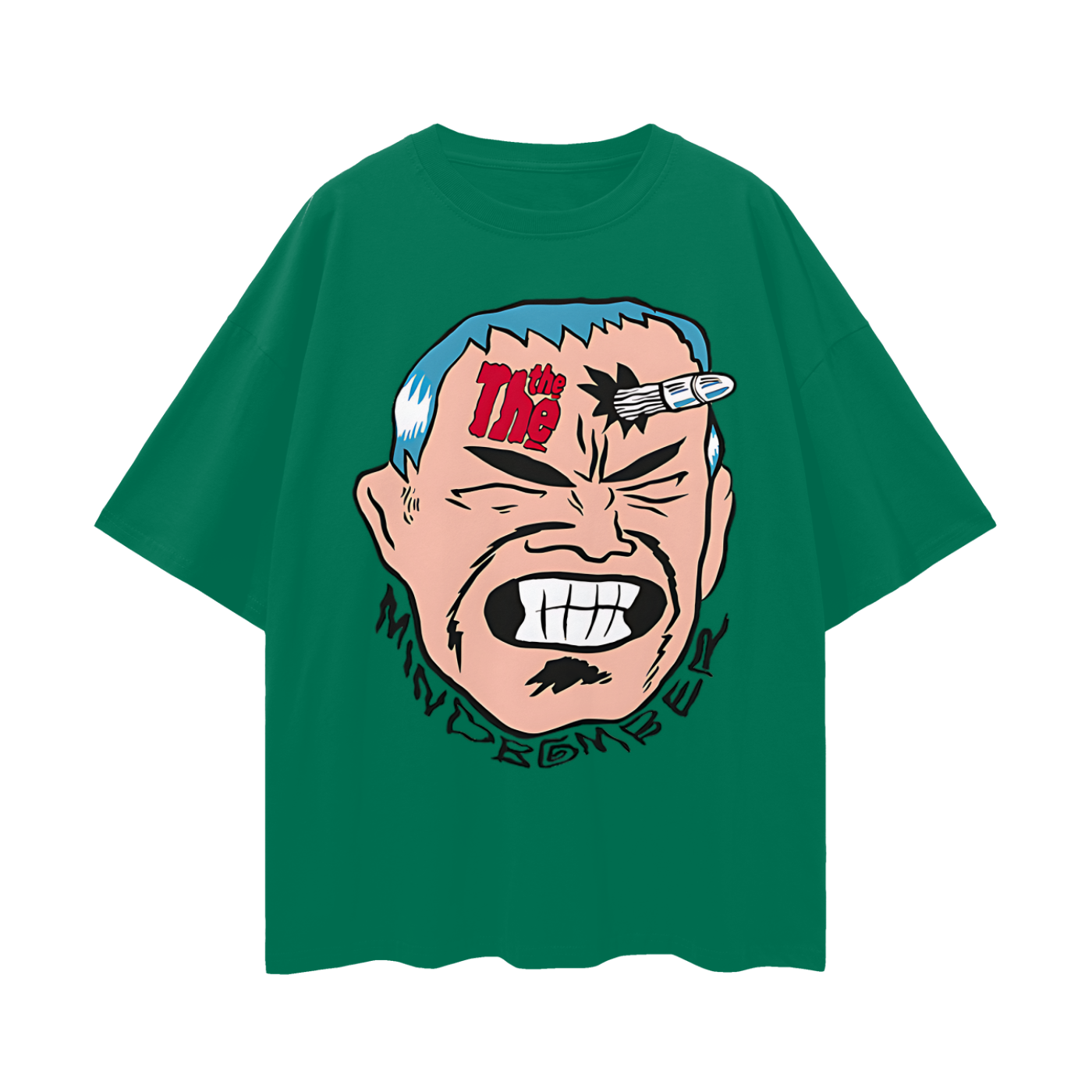 Vintage Like 80s Mind Bomber Graphic Oversized T Shirt