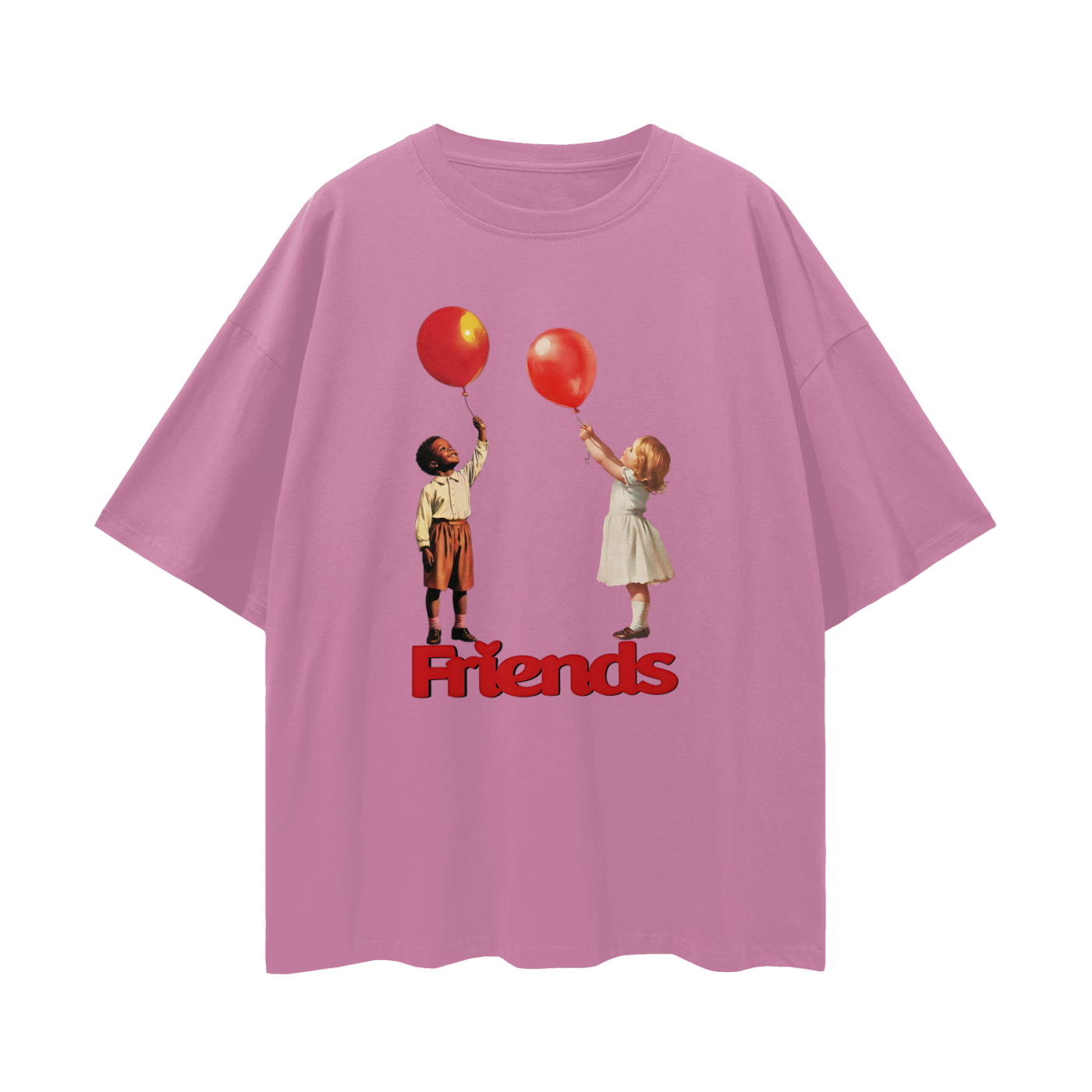 Friends Y2K Vintage Like Graphic Oversized T Shirt