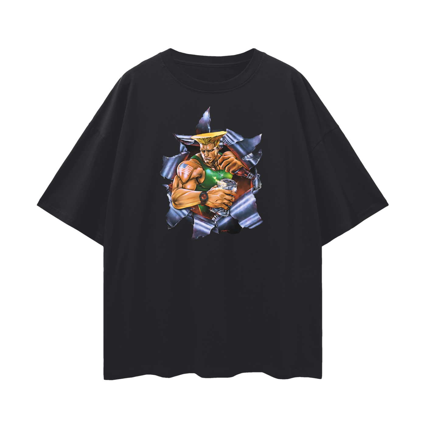 Vintage Like Buff Toy Soldier Oversized T Shirt