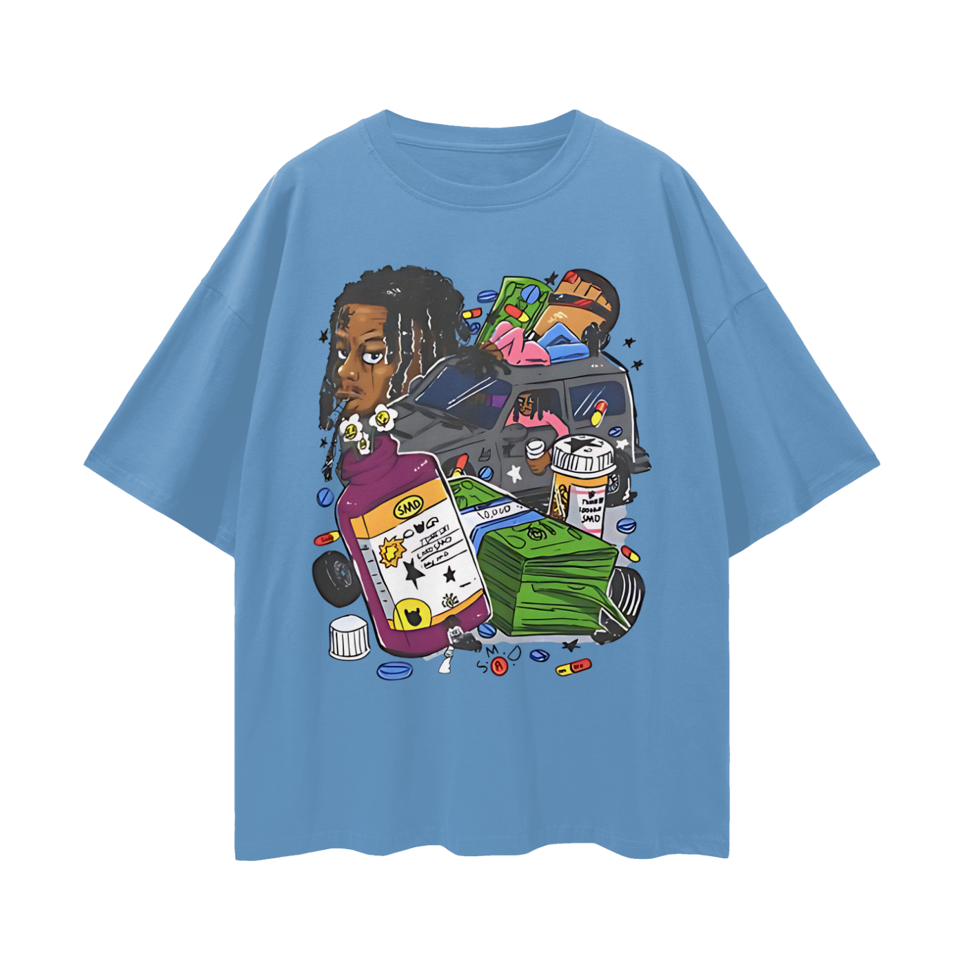 Lucki Rapper Graphic Oversized T Shirt
