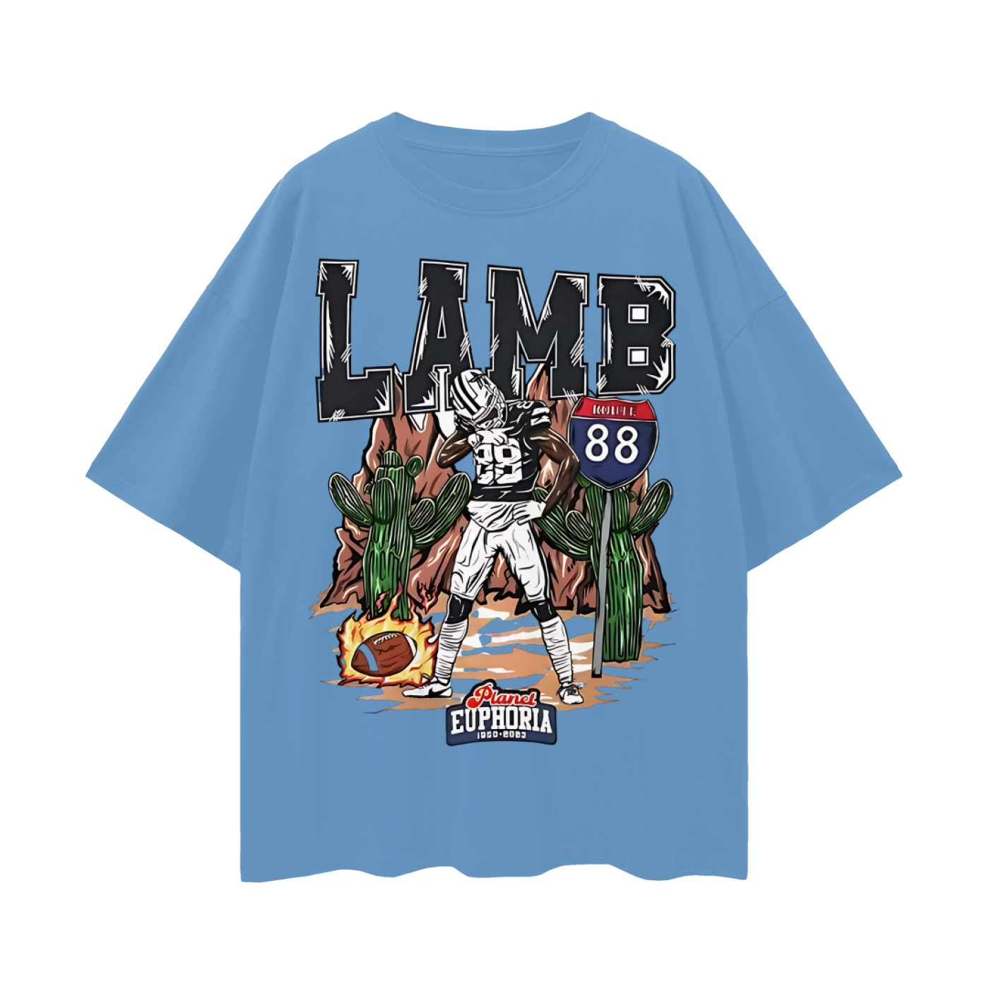 Ceedee Lamb 88 EU Like 90s Y2K Vintage Like Graphic Oversized T Shirt