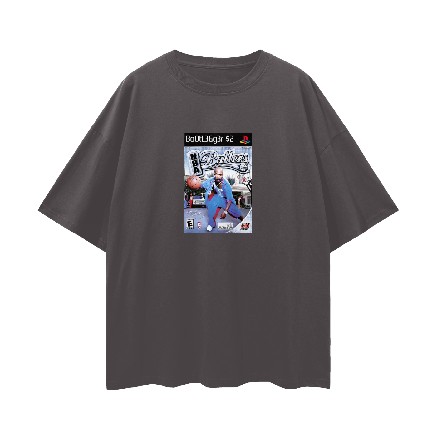 PlayStation 2 NBA Ballers PS2 Video Game Disc Tee