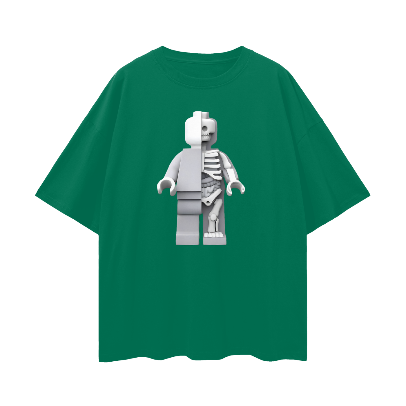 Vintage Like Lego Micro Anatomic Y2K Graphic Oversized T Shirt