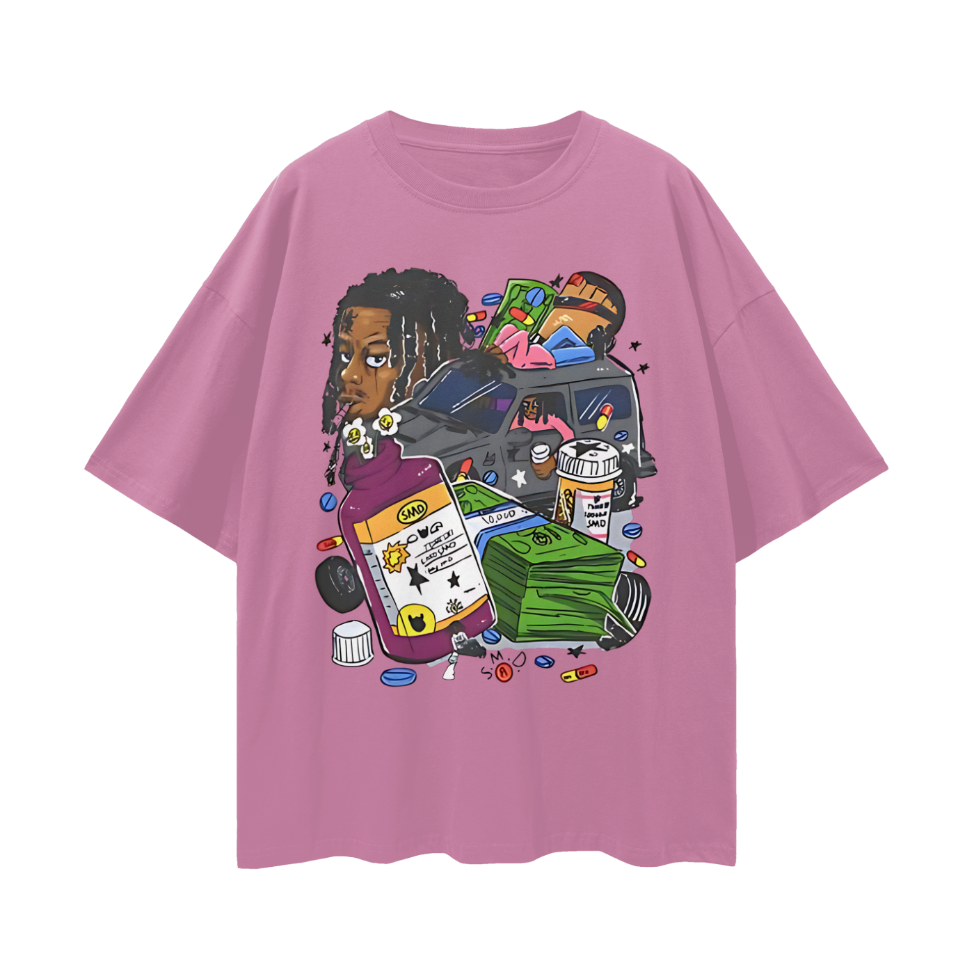 Lucki Rapper Graphic Oversized T Shirt