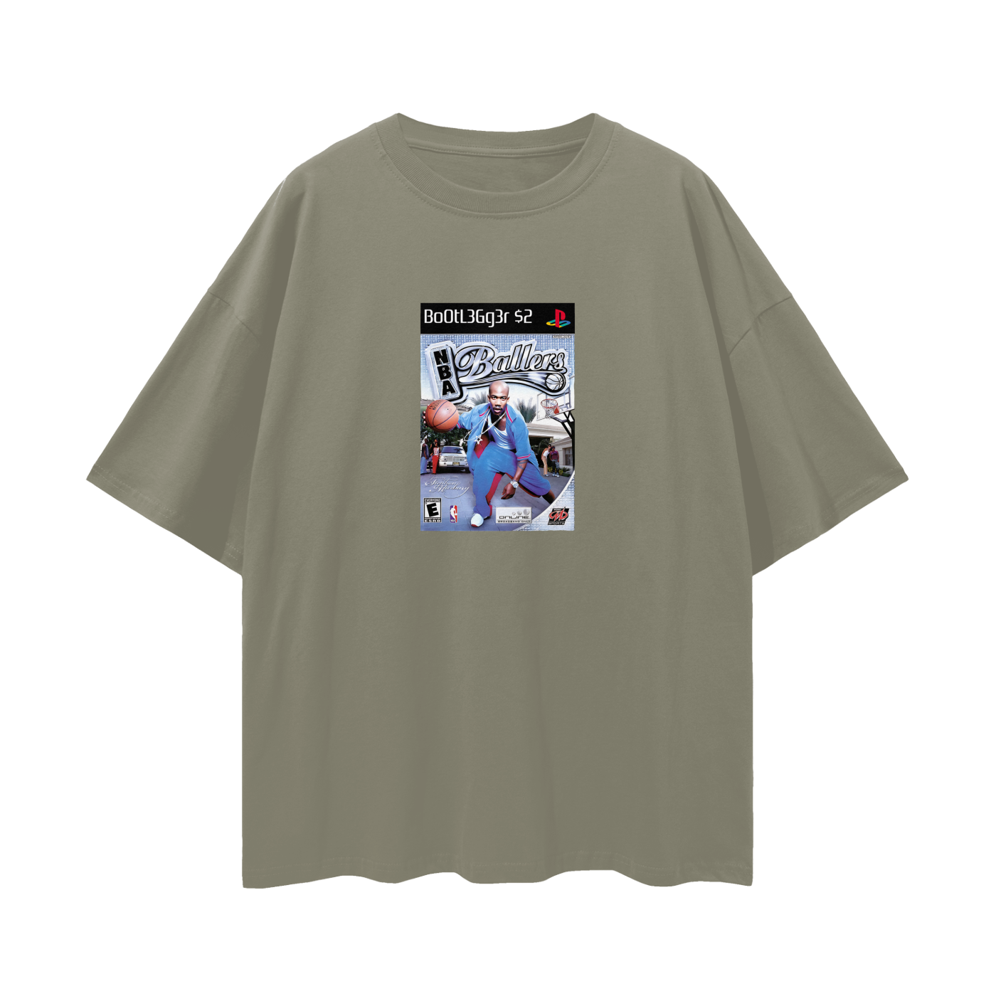 PlayStation 2 NBA Ballers PS2 Video Game Disc Tee