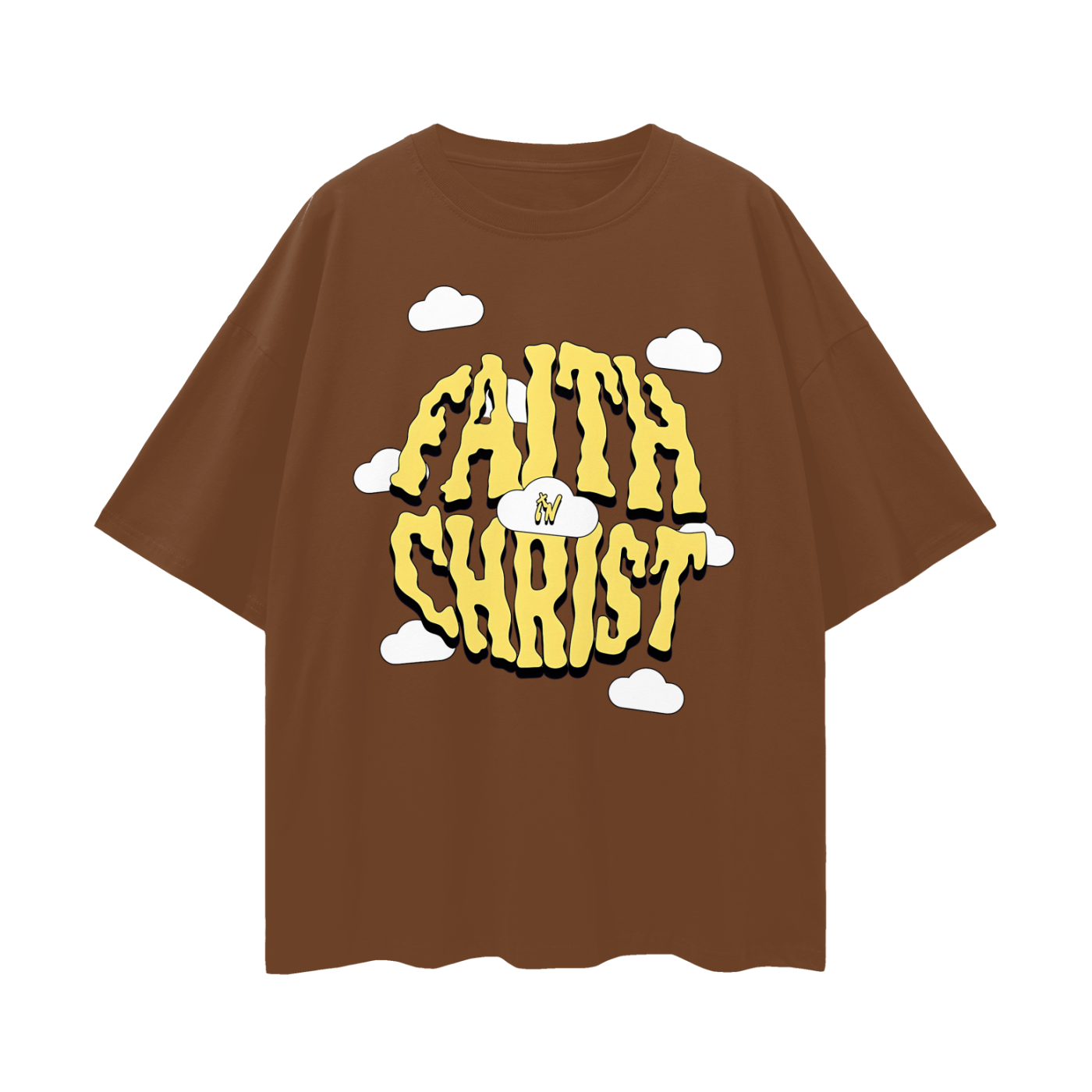 Religious Have Faith In Christ Y2K Vintage Like Graphic Oversized T Shirt