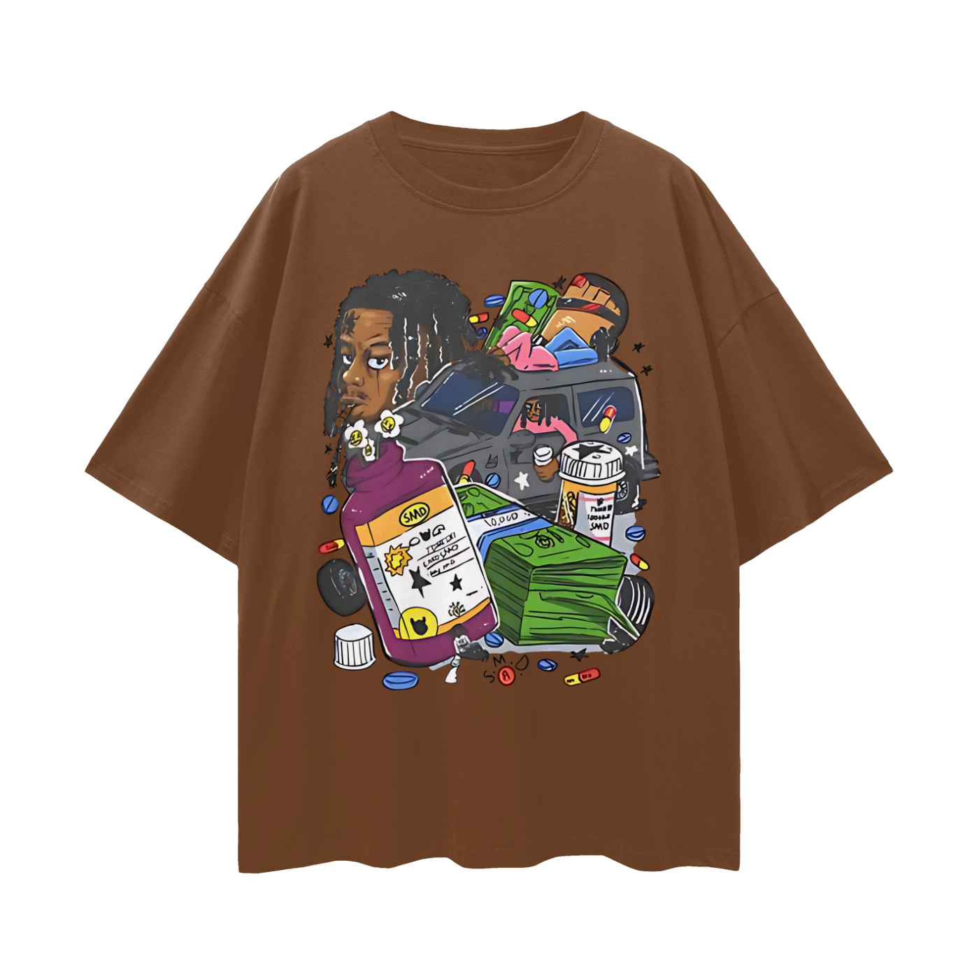 Lucki Rapper Graphic Oversized T Shirt