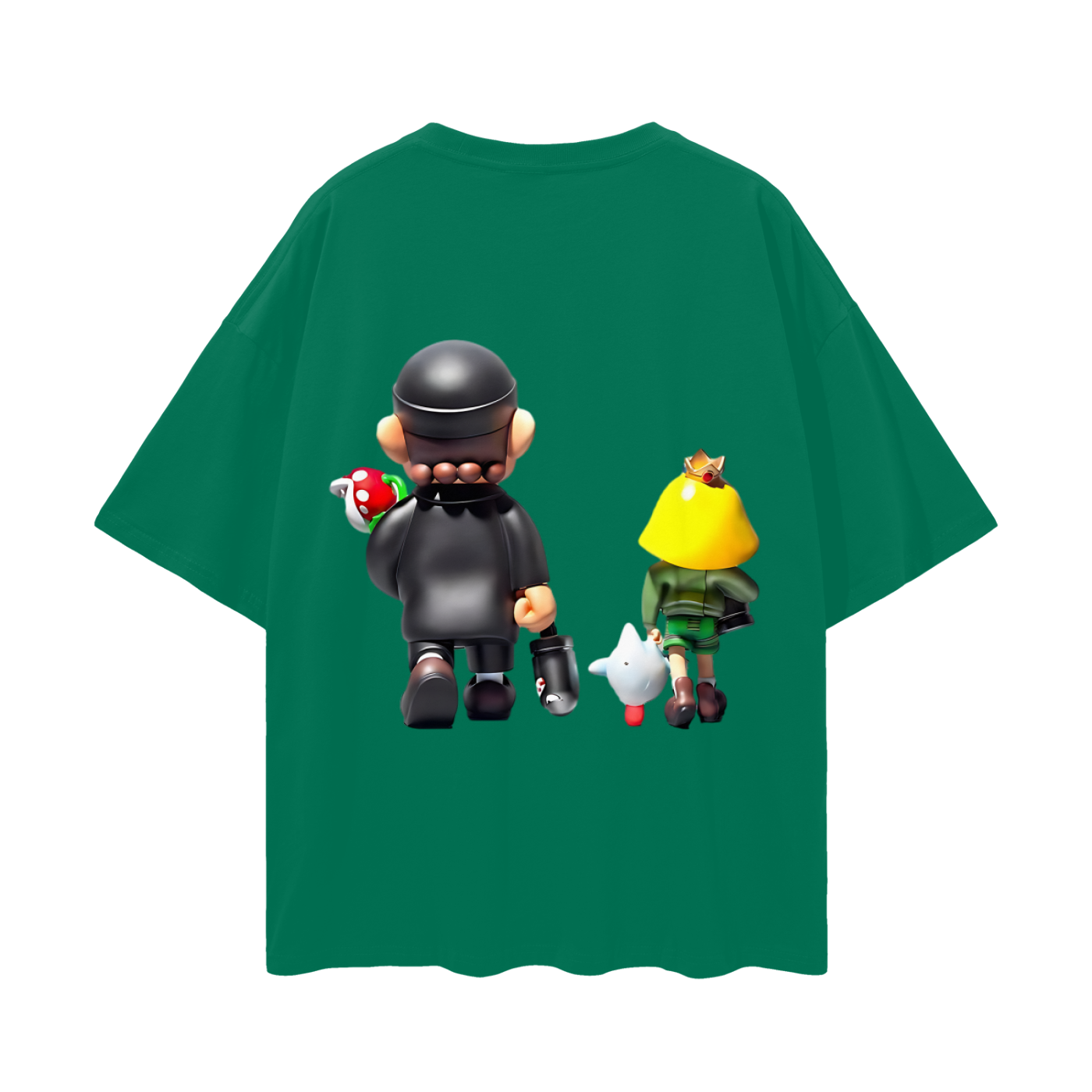 Vintage Like Super Mario Peach Leon Y2K Graphic Oversized T Shirt