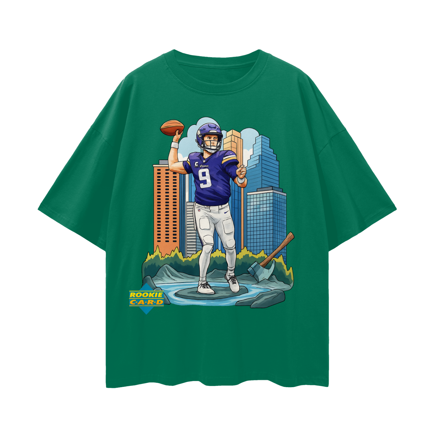 Vintage/Y2K JJ McCarthy Downtown Rookie Oversized T Shirt