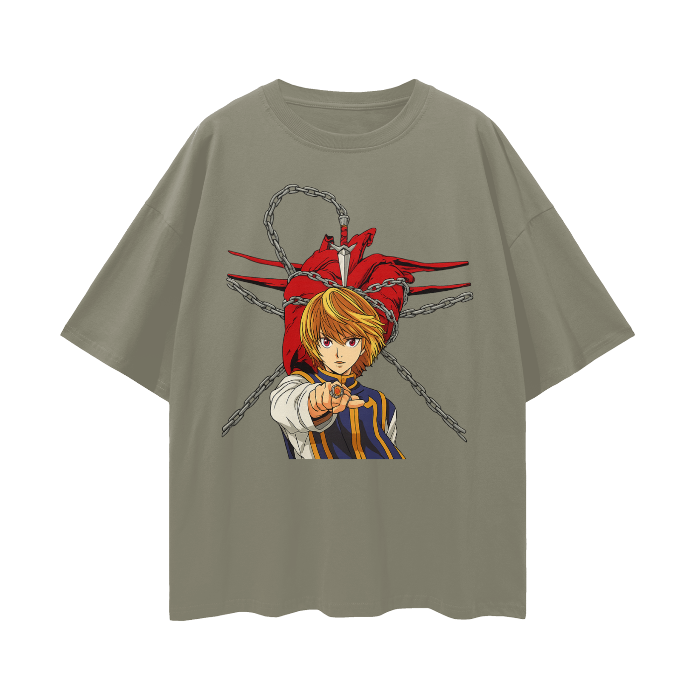 Vintage/Y2K Hunter x Hunter Kurapika's Chain Anime Graphic T Shirt