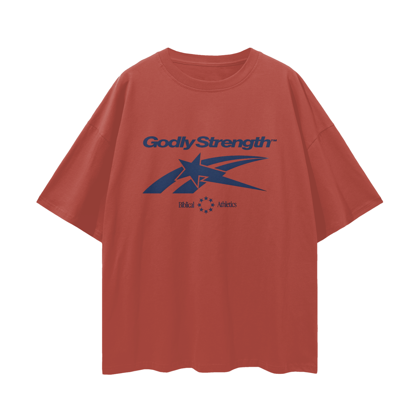 Religious Godly Strength Gym 90s Y2K Vintage Like Graphic Oversized T Shirt