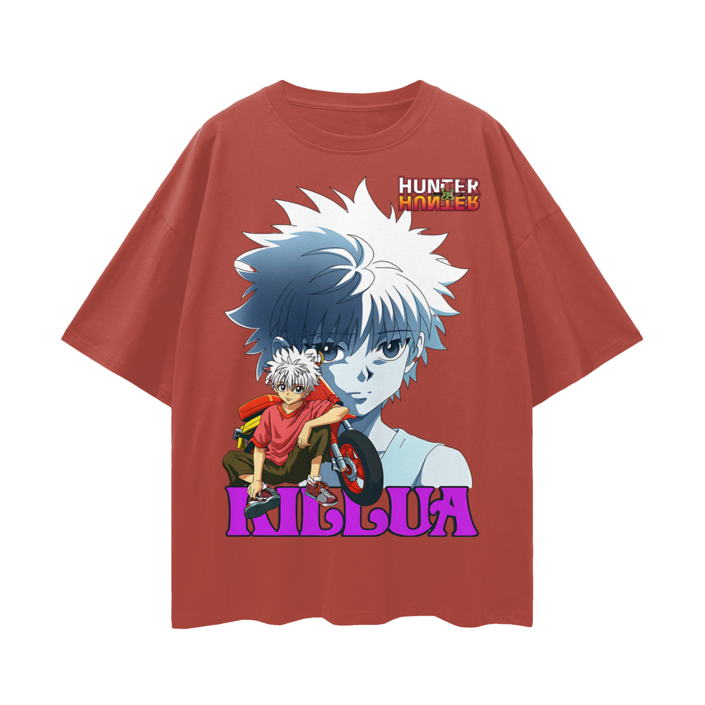 Vintage/Y2K Hunter X Hunter Killua Anime Graphic Oversized T Shirt