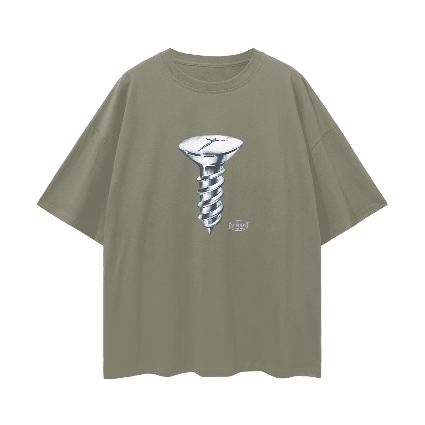 Religious Jesus Isaiah 53:5 Screw Graphic Oversized T Shirt