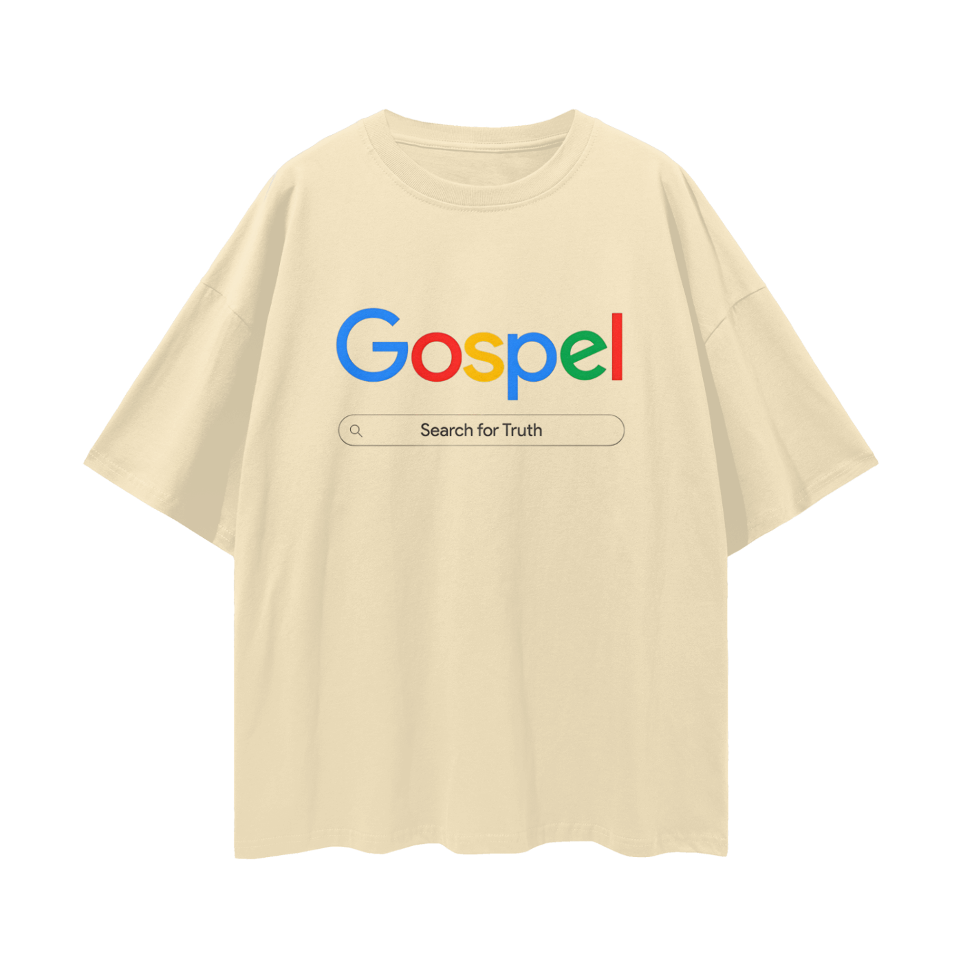 Religious Gospel Google Like Y2K Vintage Like Graphic Oversized T Shirt