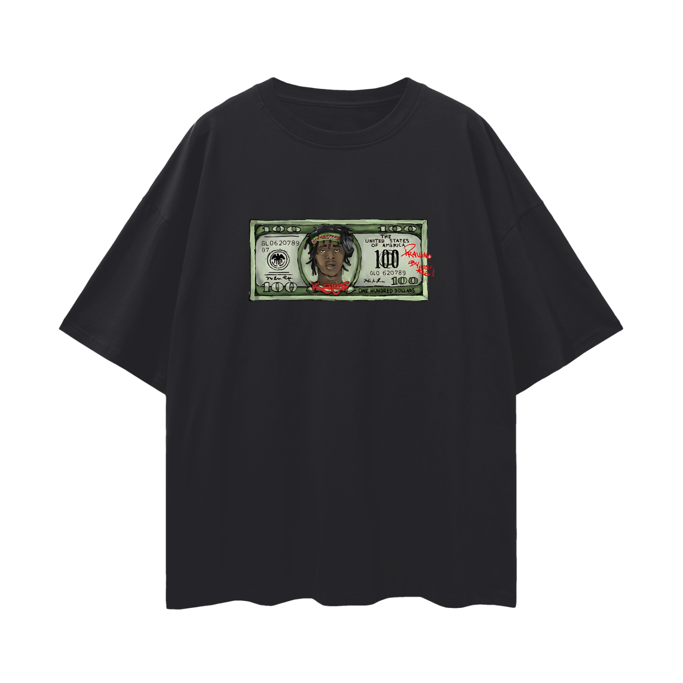 Vintage Like Chief Keef 100 Bill Oversized T Shirt