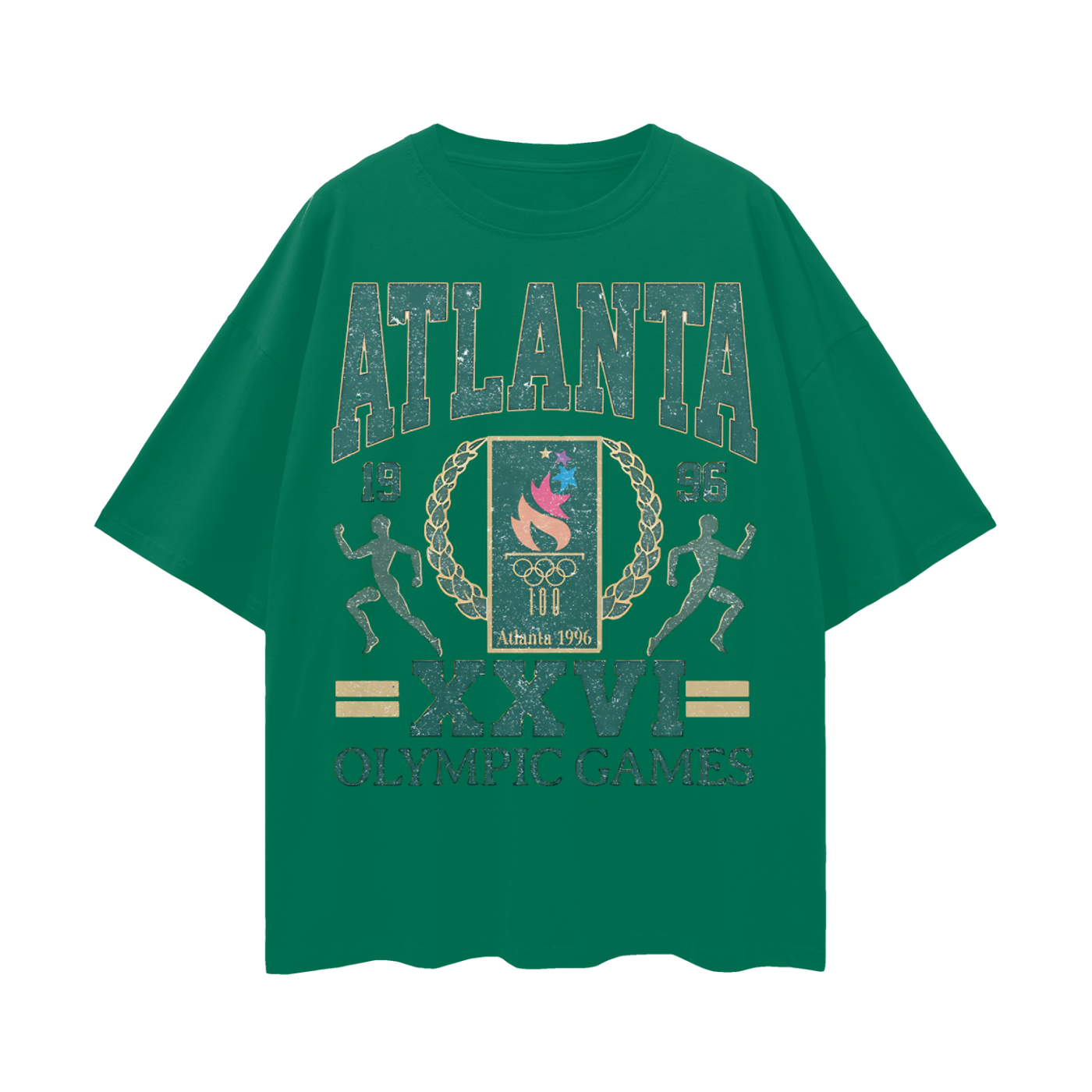 Vintage Like 1996 Atlanta Games Graphic Oversized T Shirt