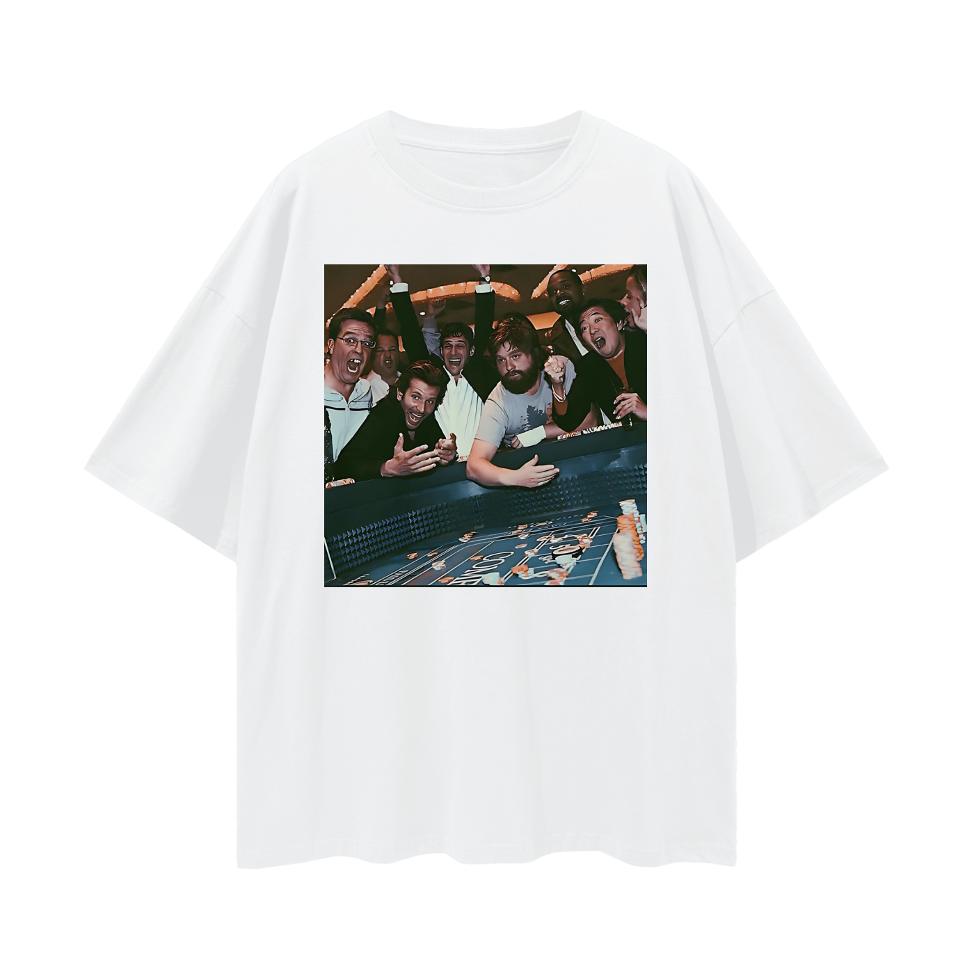 Funny Hang Over Casino Poker Oversized T Shirt