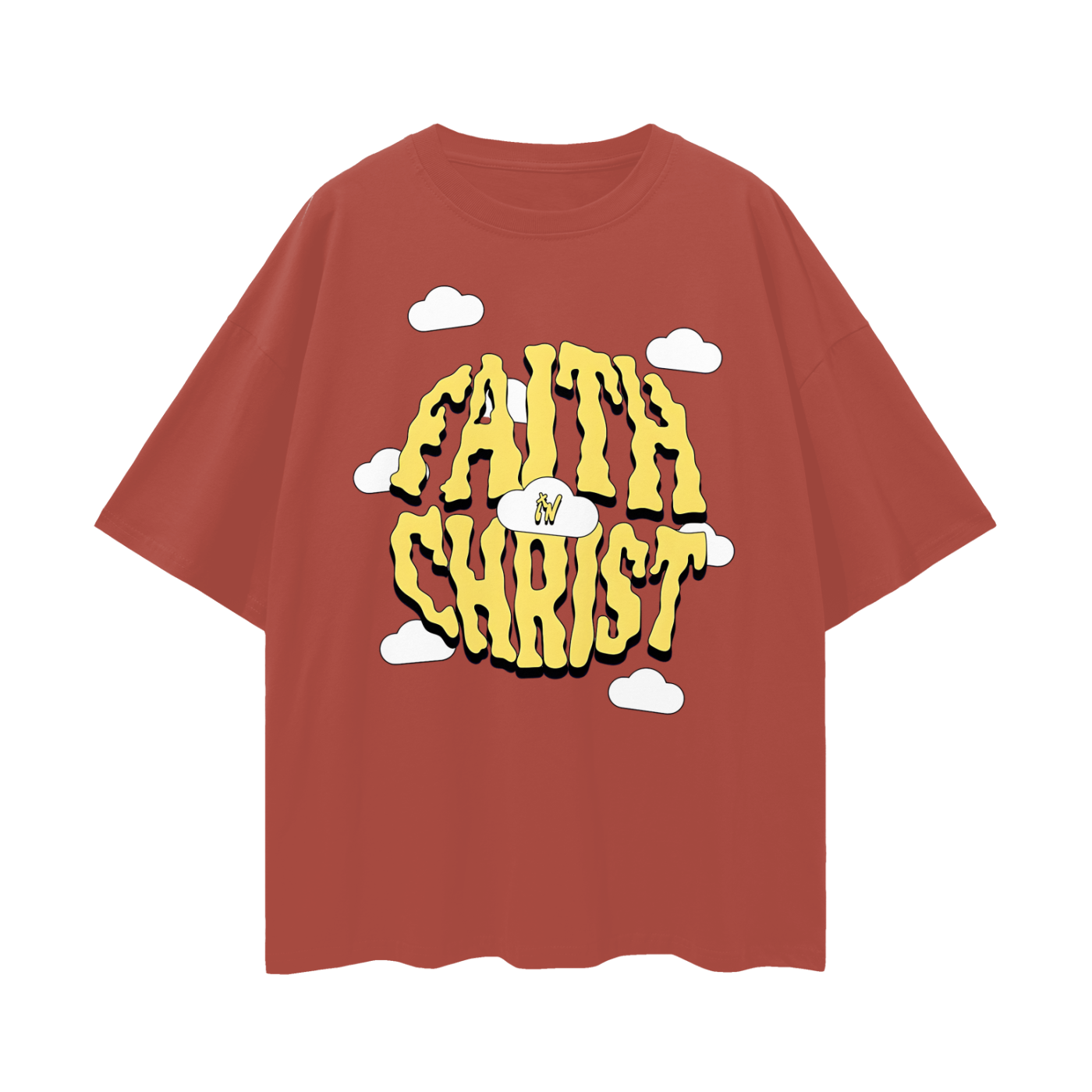 Religious Have Faith In Christ Y2K Vintage Like Graphic Oversized T Shirt