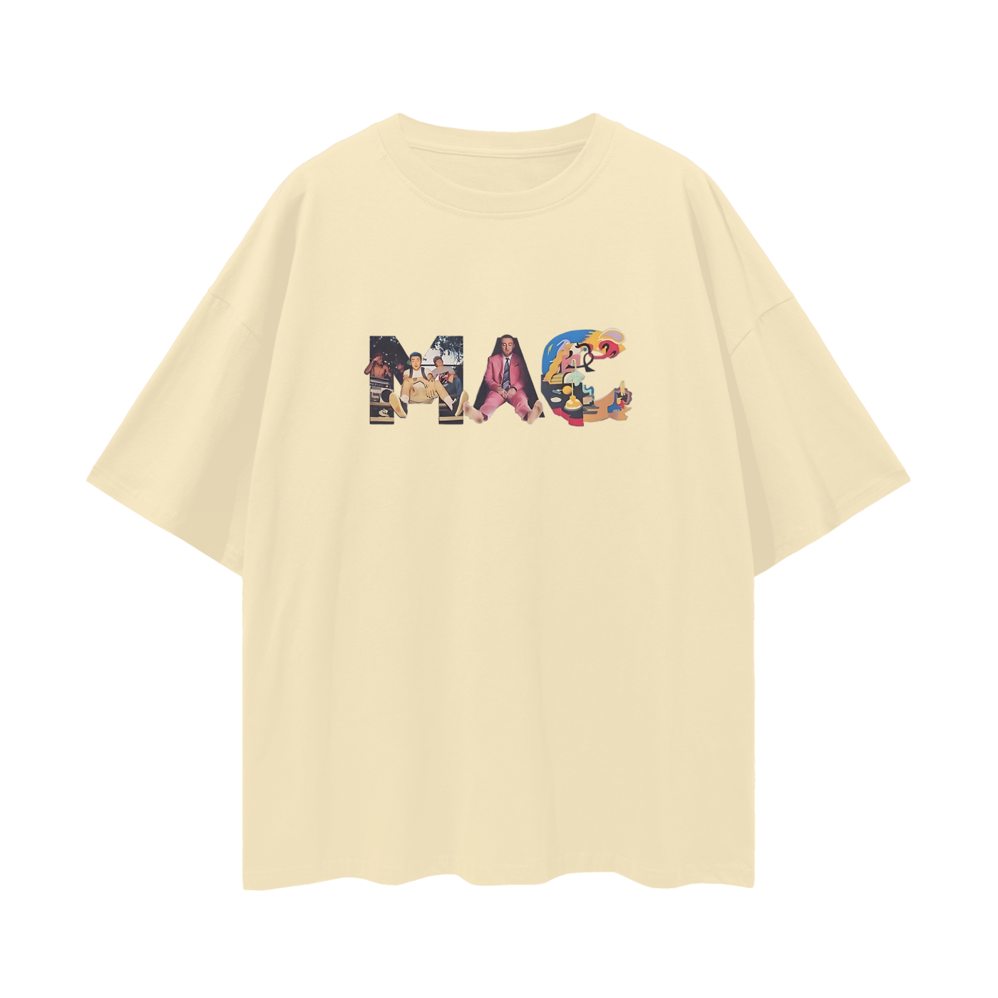 Mac Miller Album Spell Out Graphic Oversized T Shirt