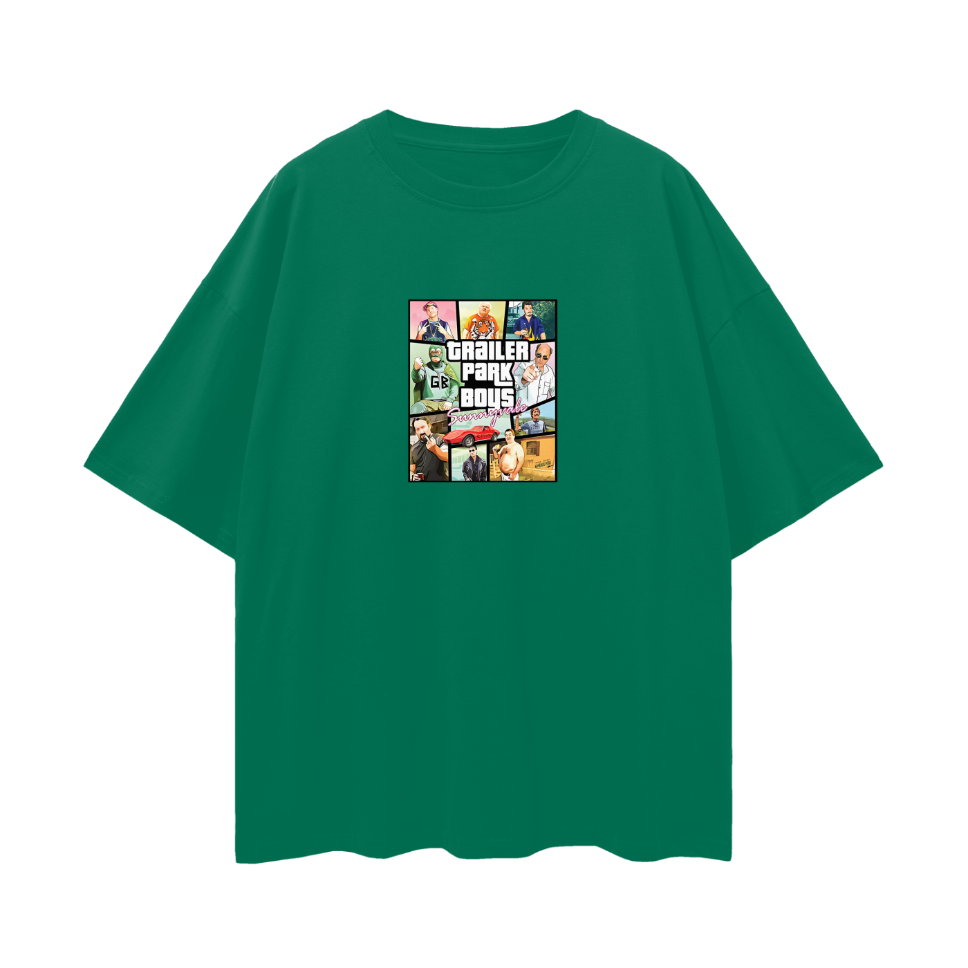 Vintage Like GTA Trailer Park Boys Funny Y2K Graphic Oversized T Shirt
