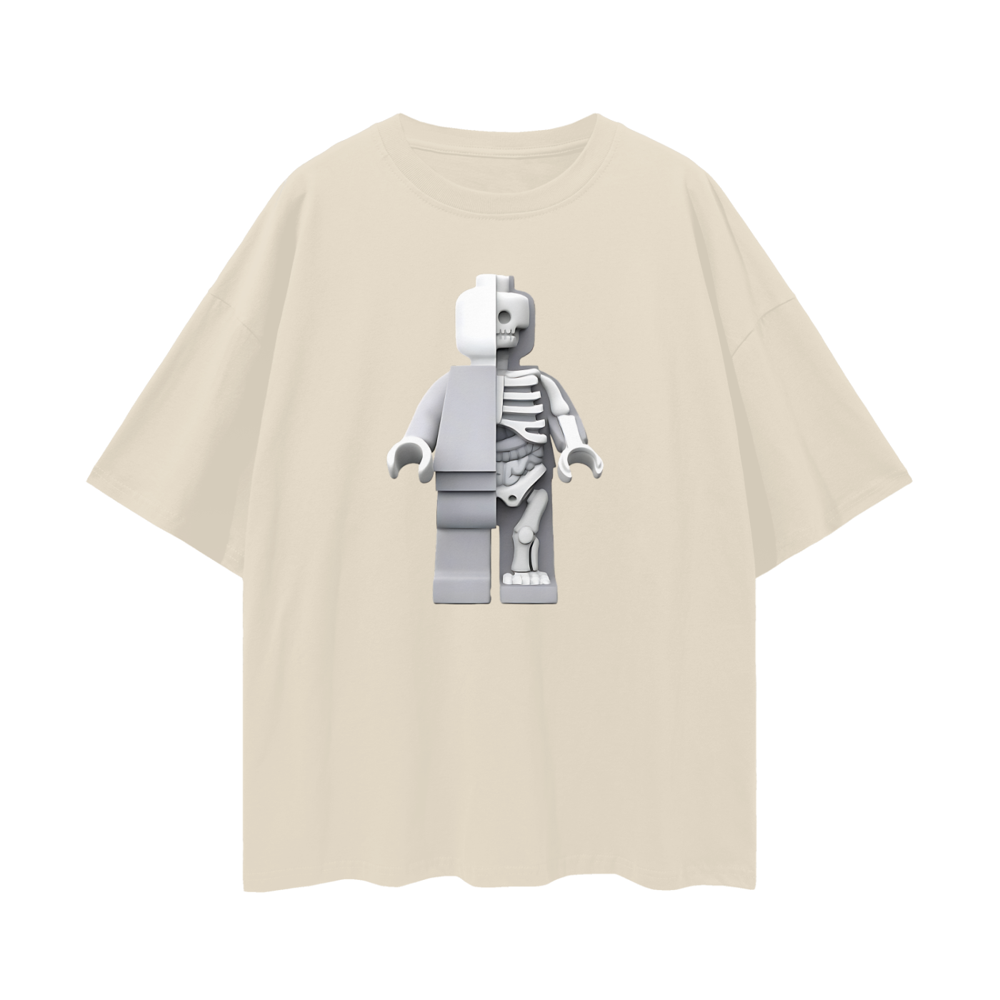 Vintage Like Lego Micro Anatomic Y2K Graphic Oversized T Shirt