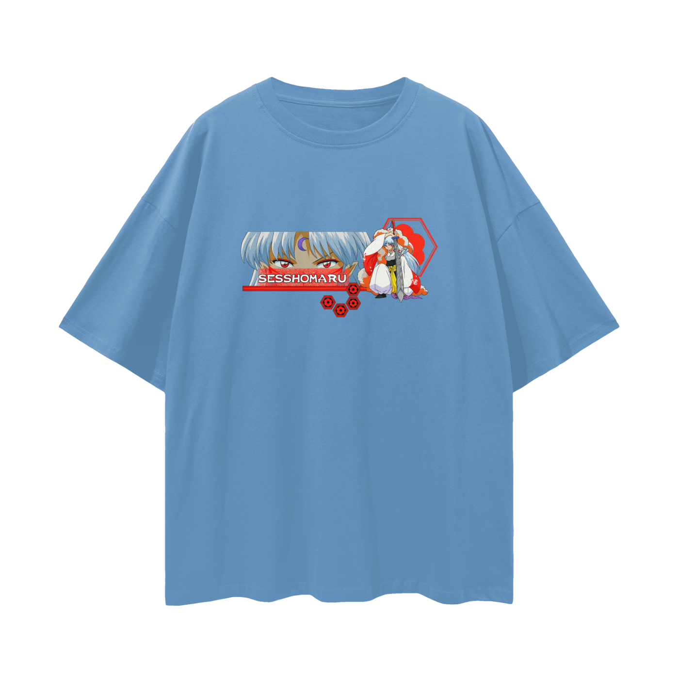 Vintage/Y2K InuYasha Anime Sesshomaru Oversized T Shirt