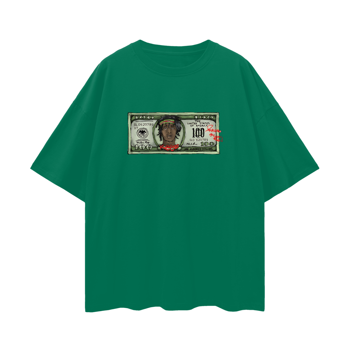 Vintage Like Chief Keef 100 Bill Oversized T Shirt