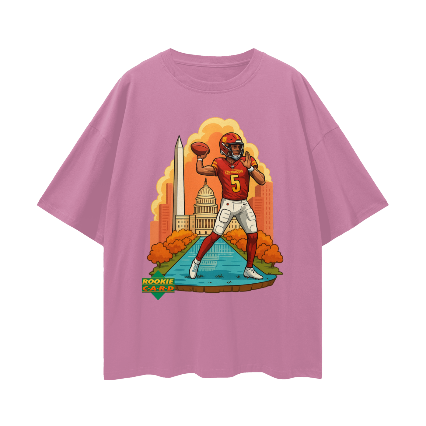 Vintage/Y2K Jayden Daniels Commanders Downtown Rookie Oversized T Shirt