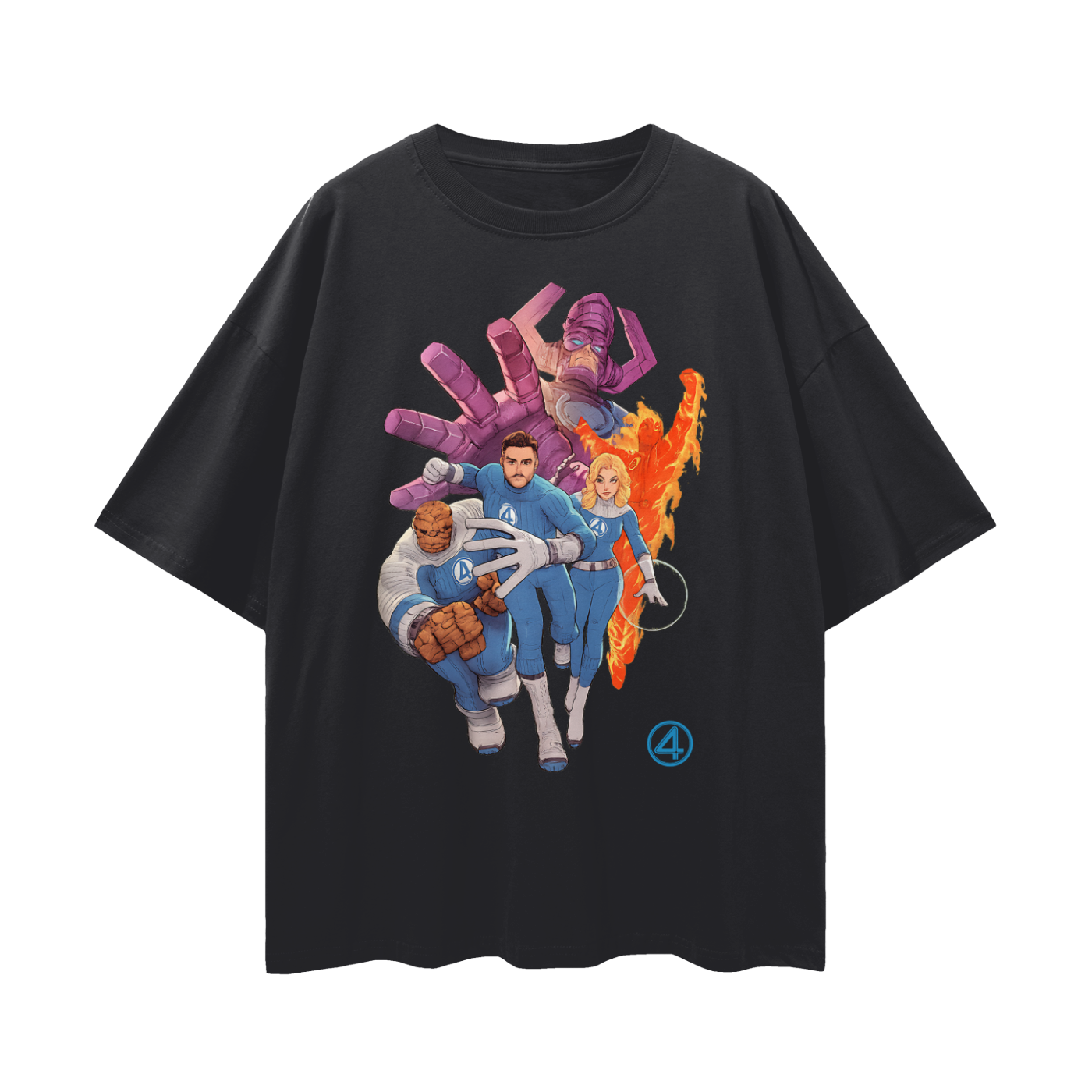 Vintage Like Galactus Fantastic 4 Graphic Oversized T Shirt