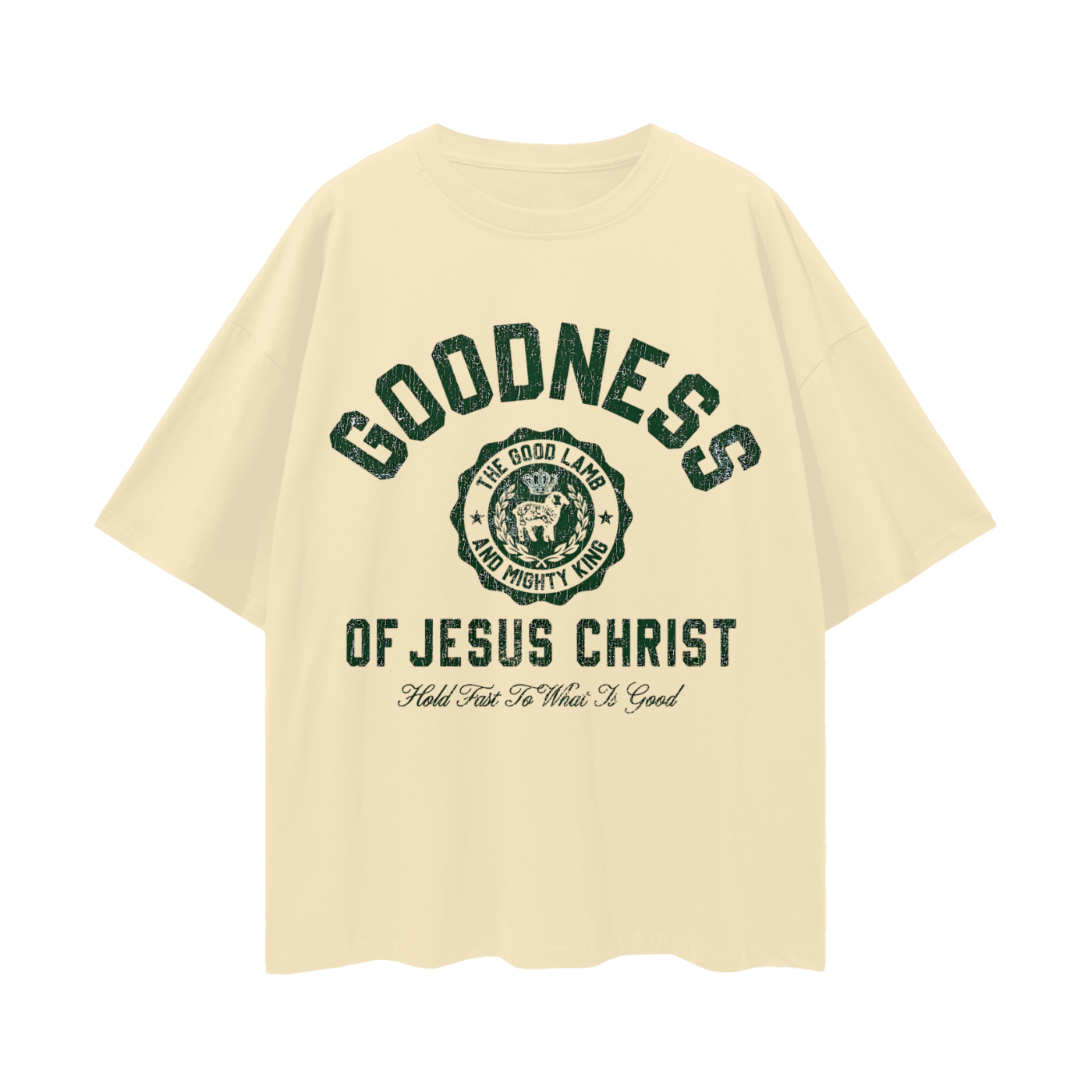 Religious Goodness Of Jesus Christ Y2K Vintage Like Graphic Oversized T Shirt