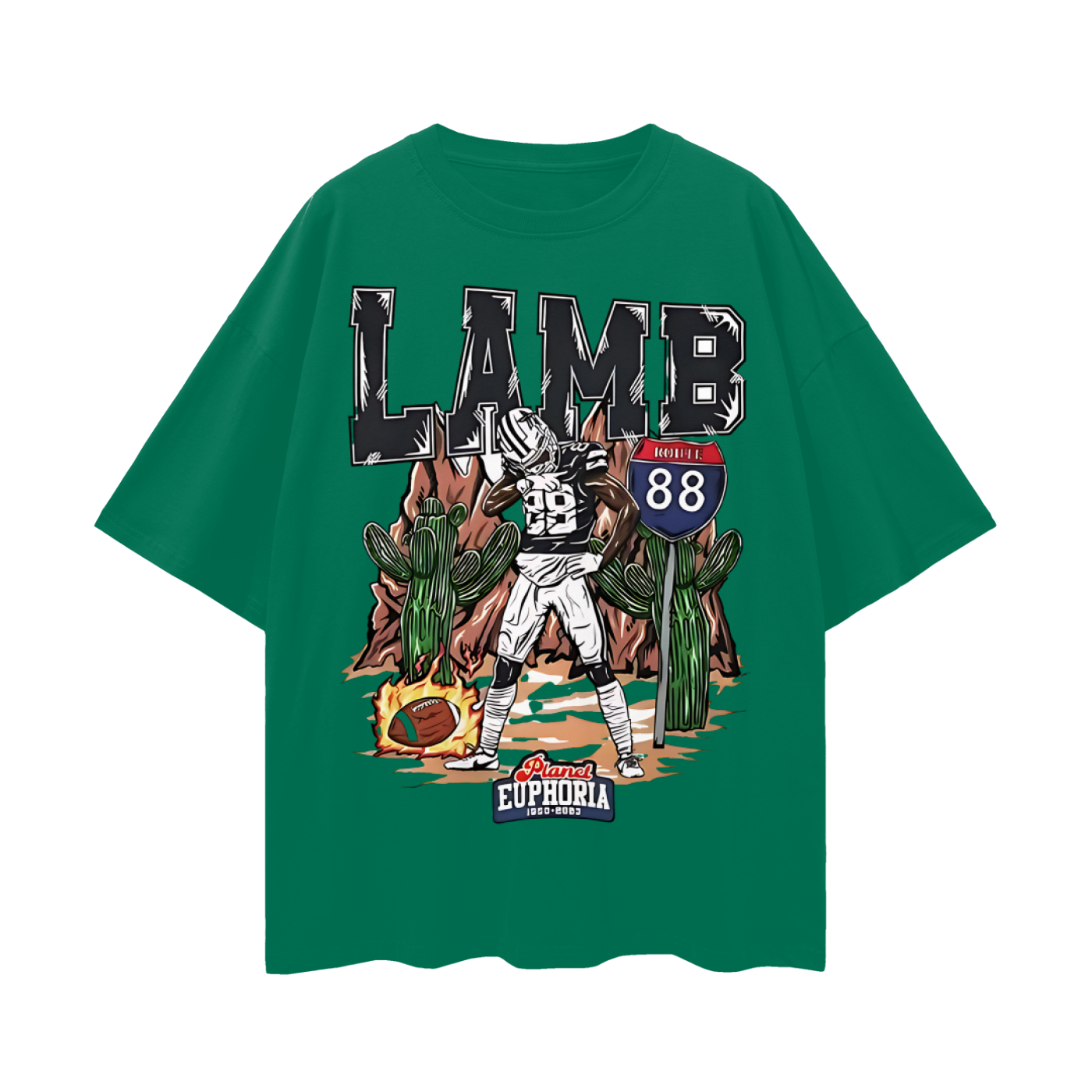 Ceedee Lamb 88 EU Like 90s Y2K Vintage Like Graphic Oversized T Shirt