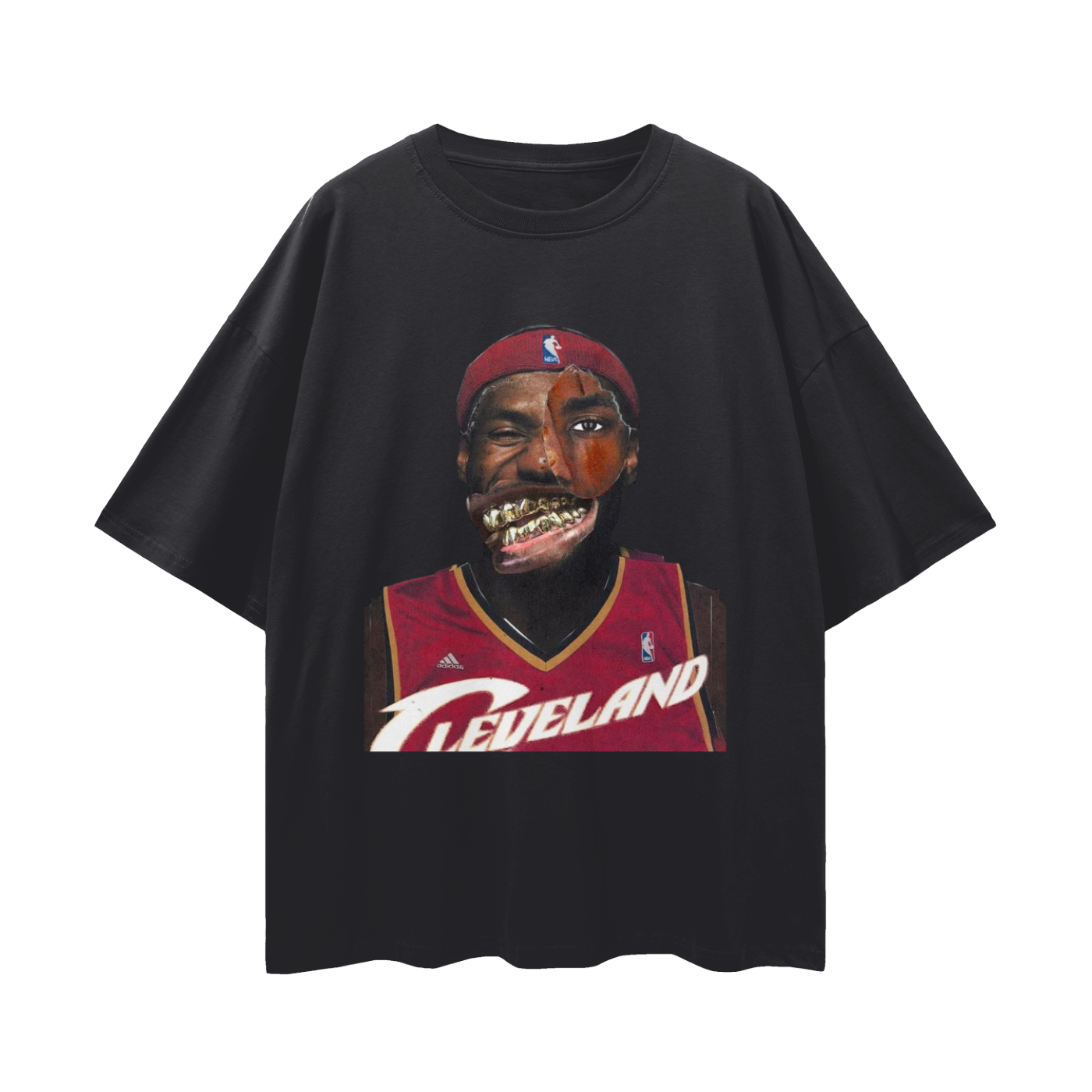 Lebron James Cavs Vintage Like Graphic Oversized T Shirt