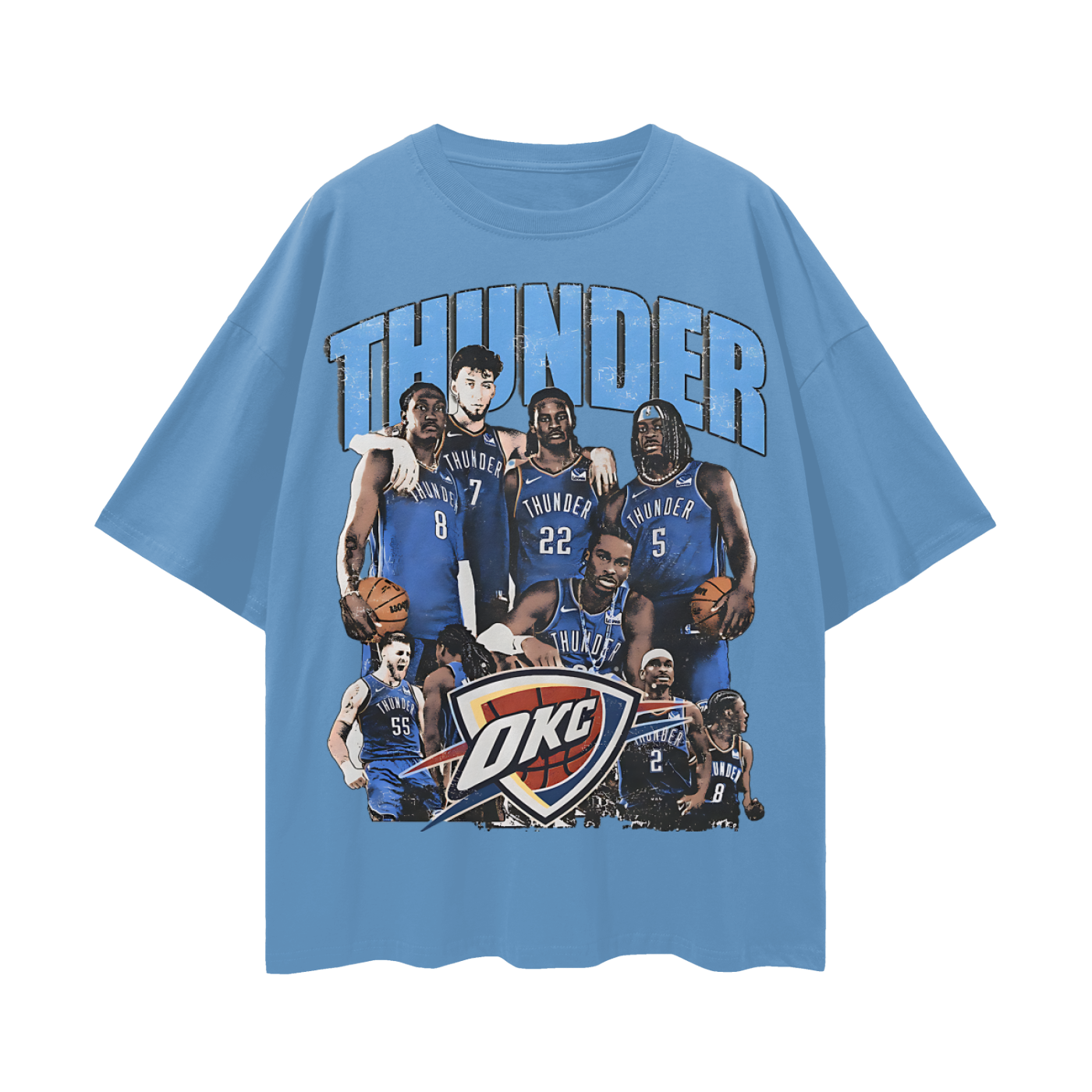 Oklahoma Thunder 90s Y2K Vintage Like Graphic Oversized T Shirt