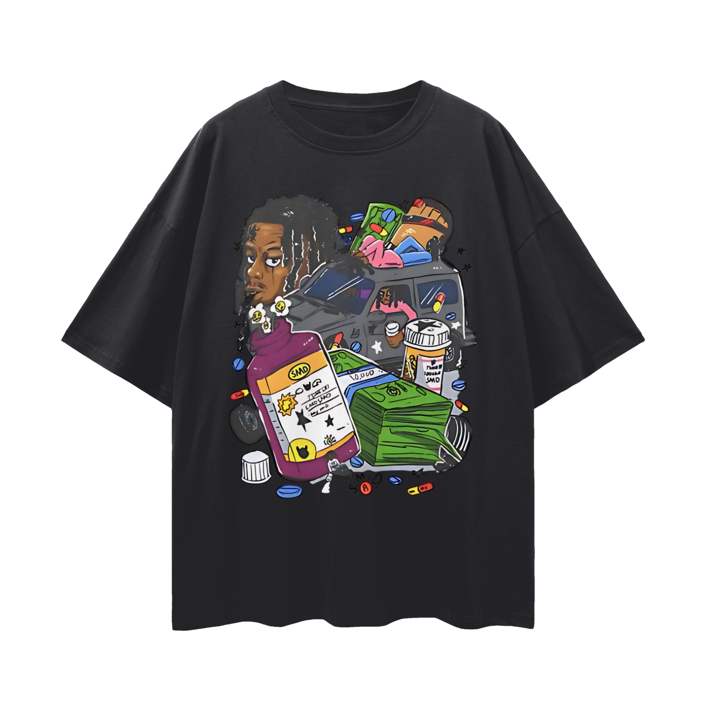 Lucki Rapper Graphic Oversized T Shirt