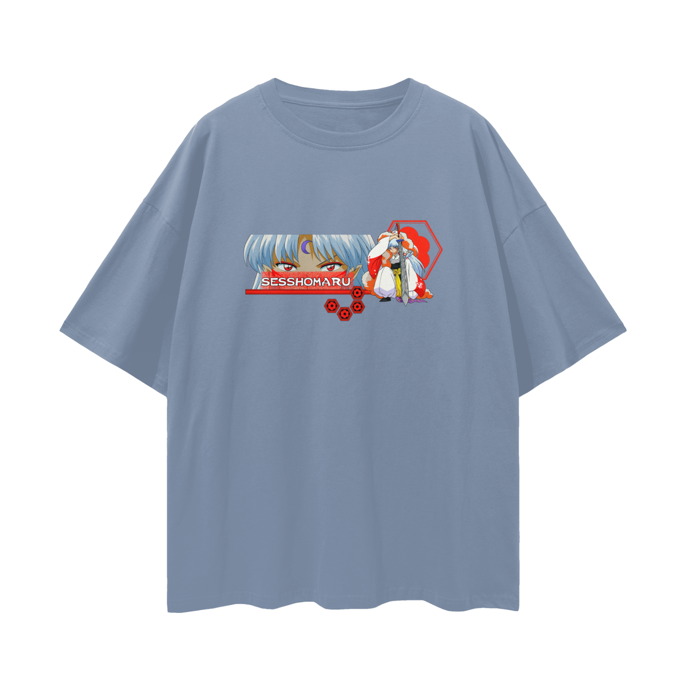 Vintage/Y2K InuYasha Anime Sesshomaru Oversized T Shirt