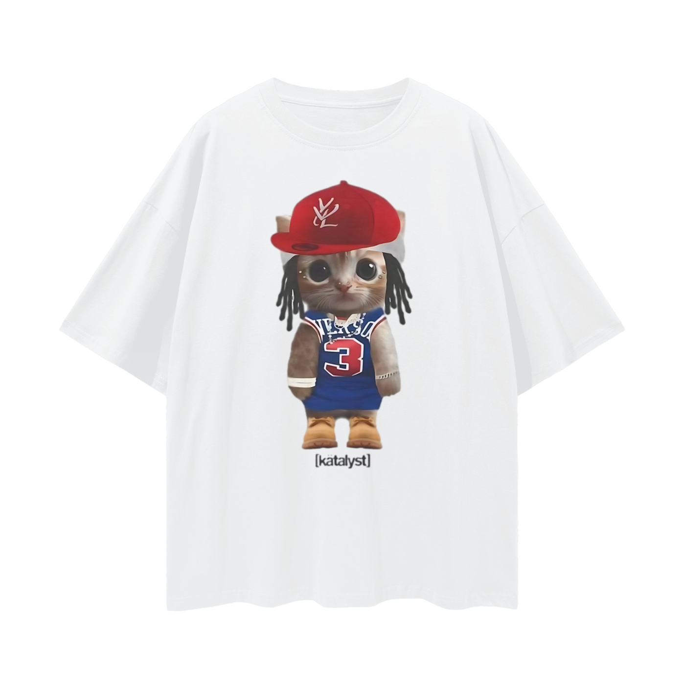 Vintage Like Playboi Carti Cat Meme Graphic Oversized T Shirt