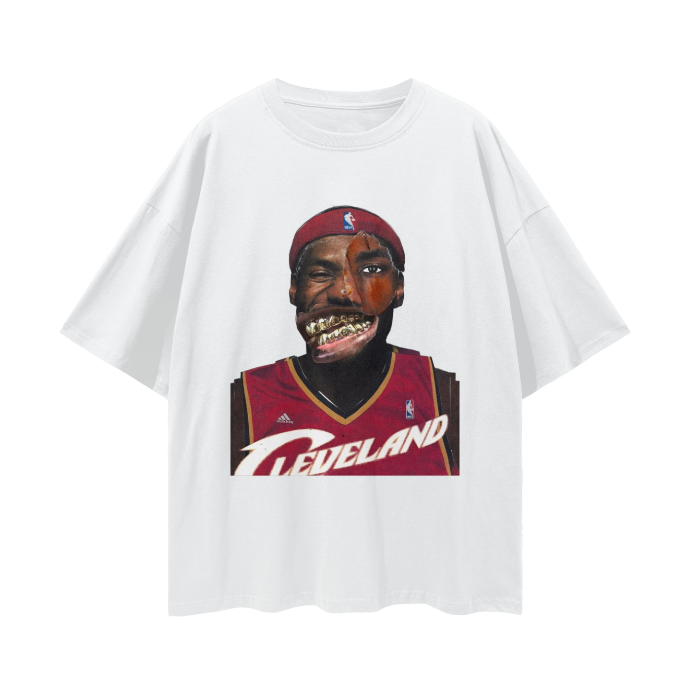 Lebron James Cavs Vintage Like Graphic Oversized T Shirt